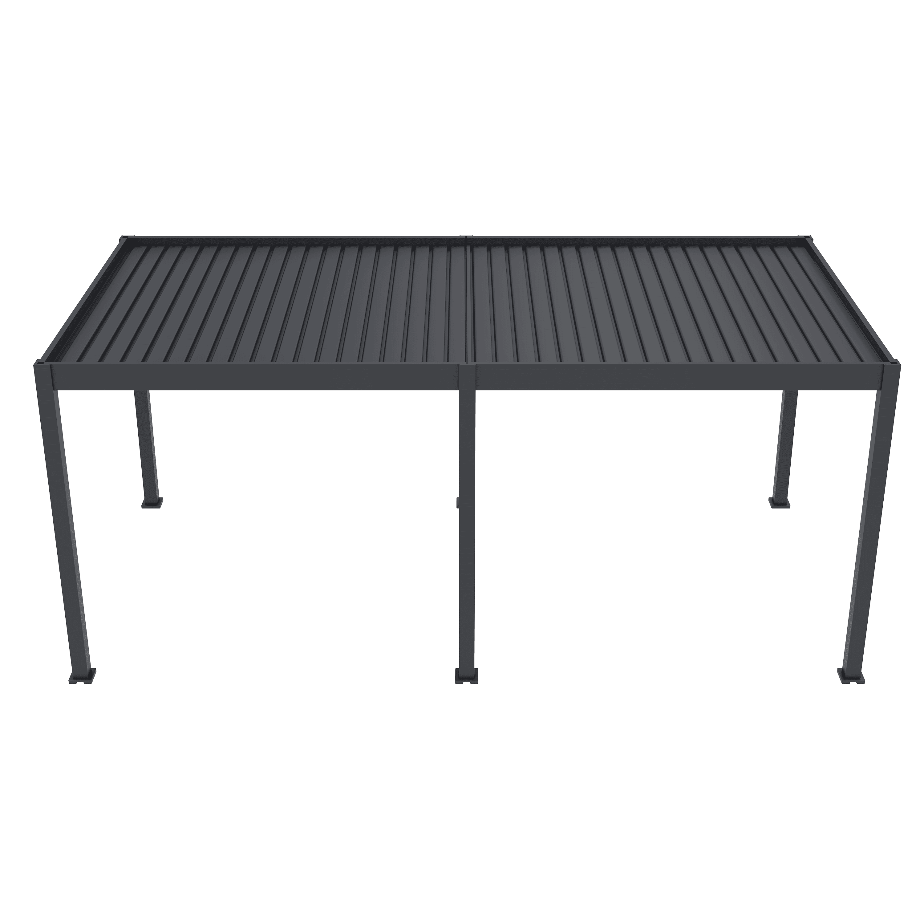 Orion Deluxe overkapping - E-LED - 300x600 cm - Antraciet - met elektrisch lamellendak en LED 