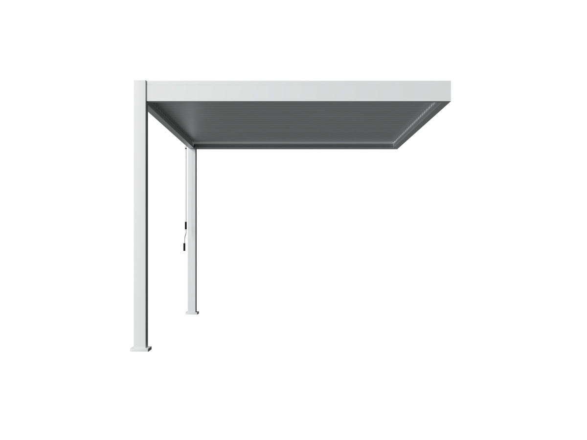 Orion Deluxe overkapping - Muurbevestiging - 300x400 cm - Wit