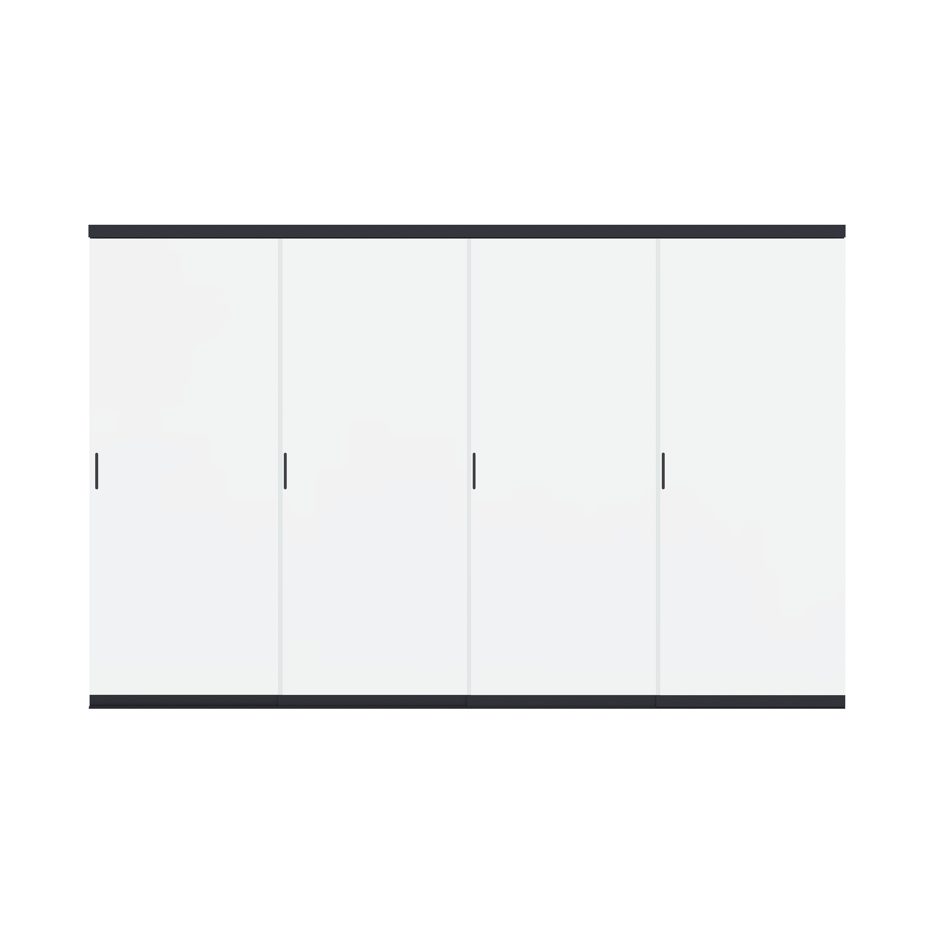 Orion glaswand - Verschuifbaar - 400x236 cm - Voor 4 meter zijkant - Antraciet