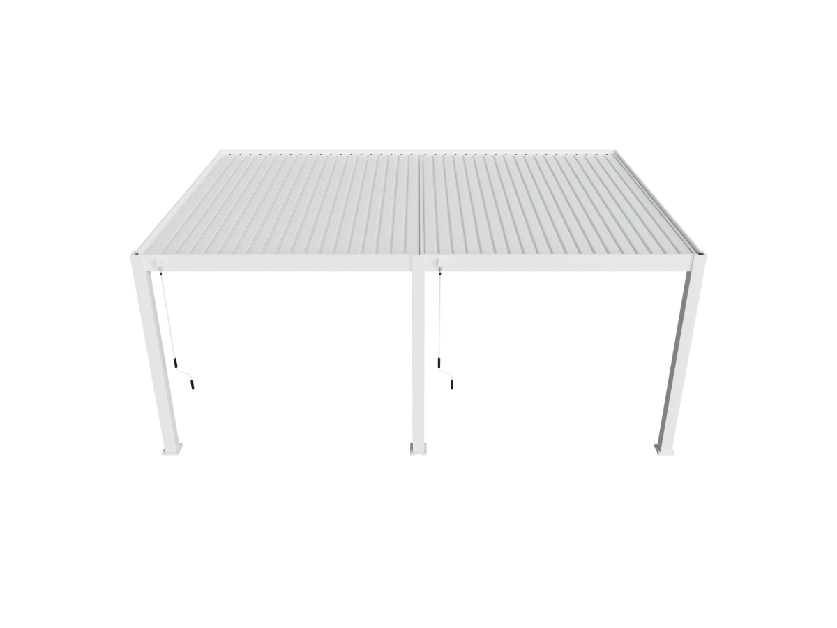 Orion Premium overkapping - Muurbevestiging - 400x800 cm - Wit
