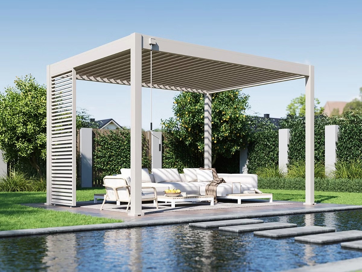 Orion shutterpaneel - Kantelbaar - Horizontaal - 113 cm - Voor 3,6 meter zijkant - Kiezelgrijs