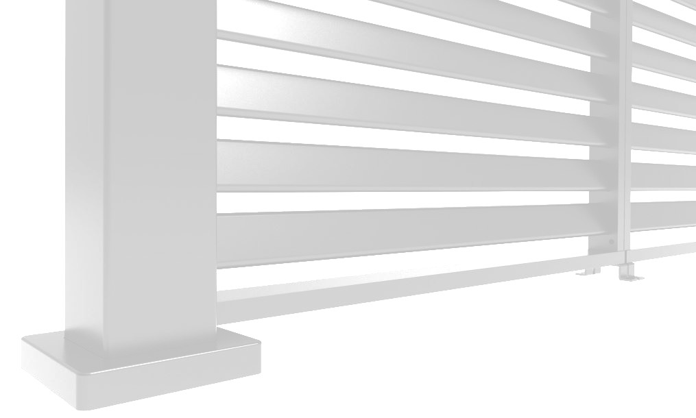 Orion shutterpaneel - Vast - Horizontaal - 113 cm - Voor 3,6 meter zijkant - Wit
