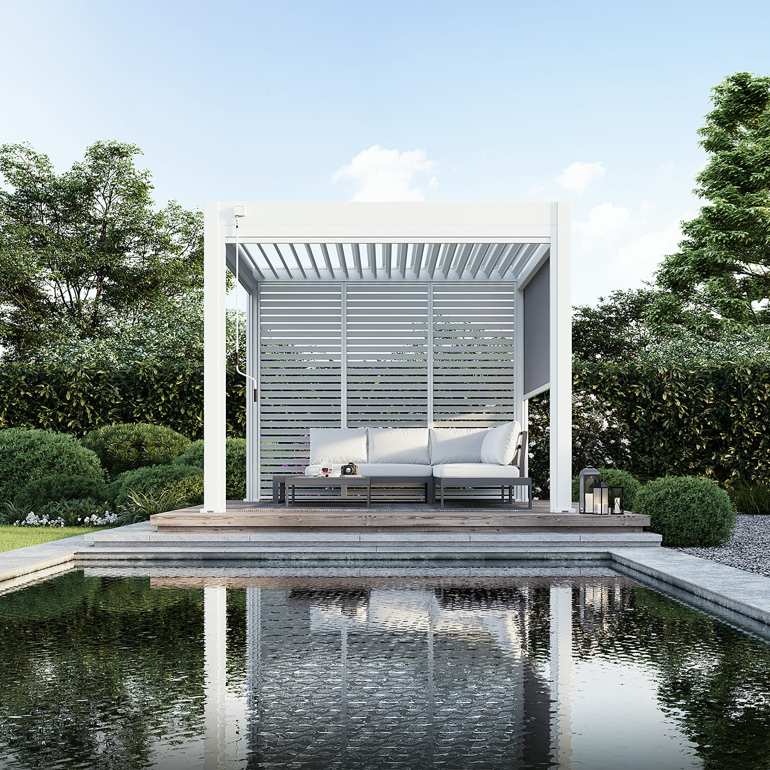 Orion Comfort overkapping - 300x300 cm - Wit