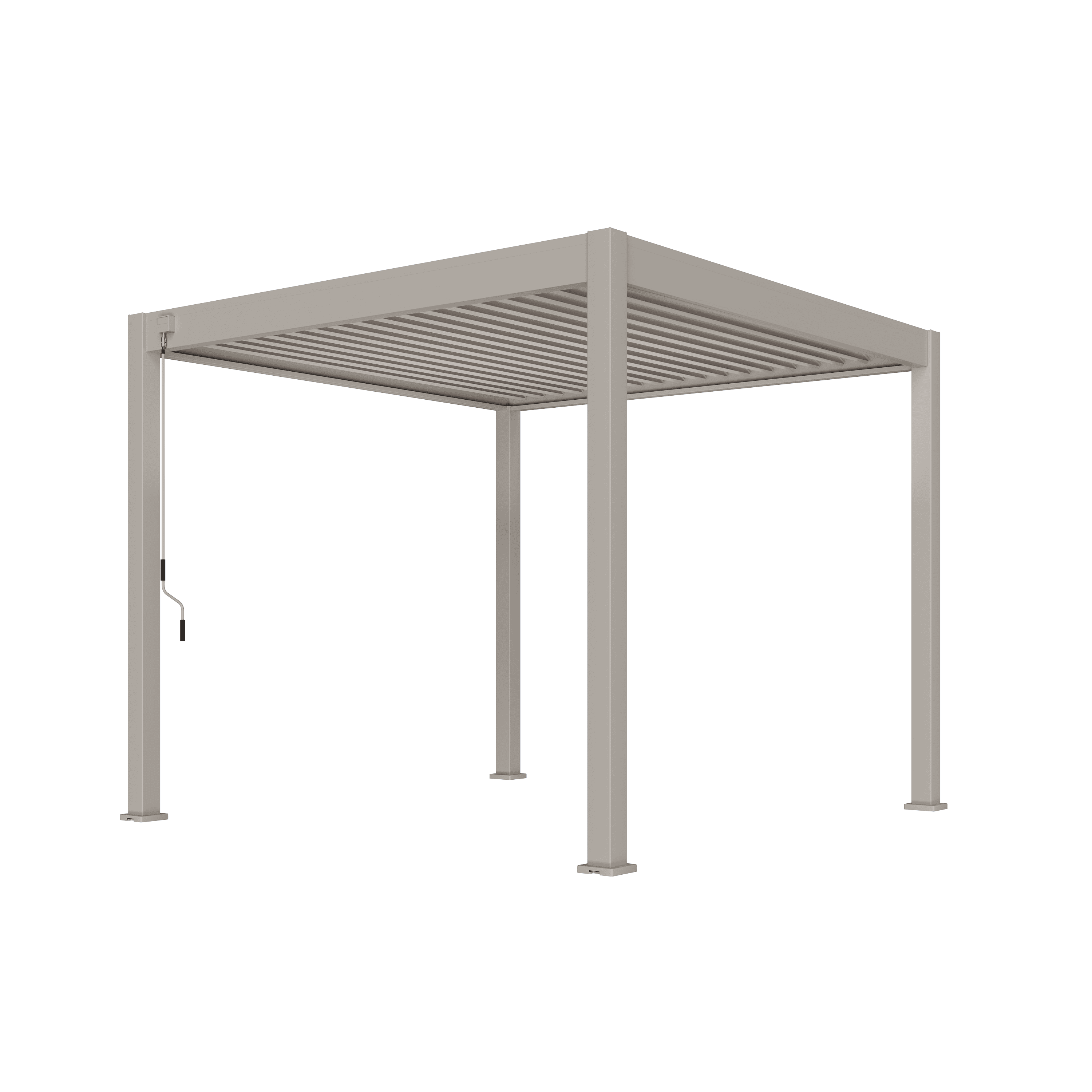 Orion Deluxe overkapping - 300x300 cm - Kiezelgrijs