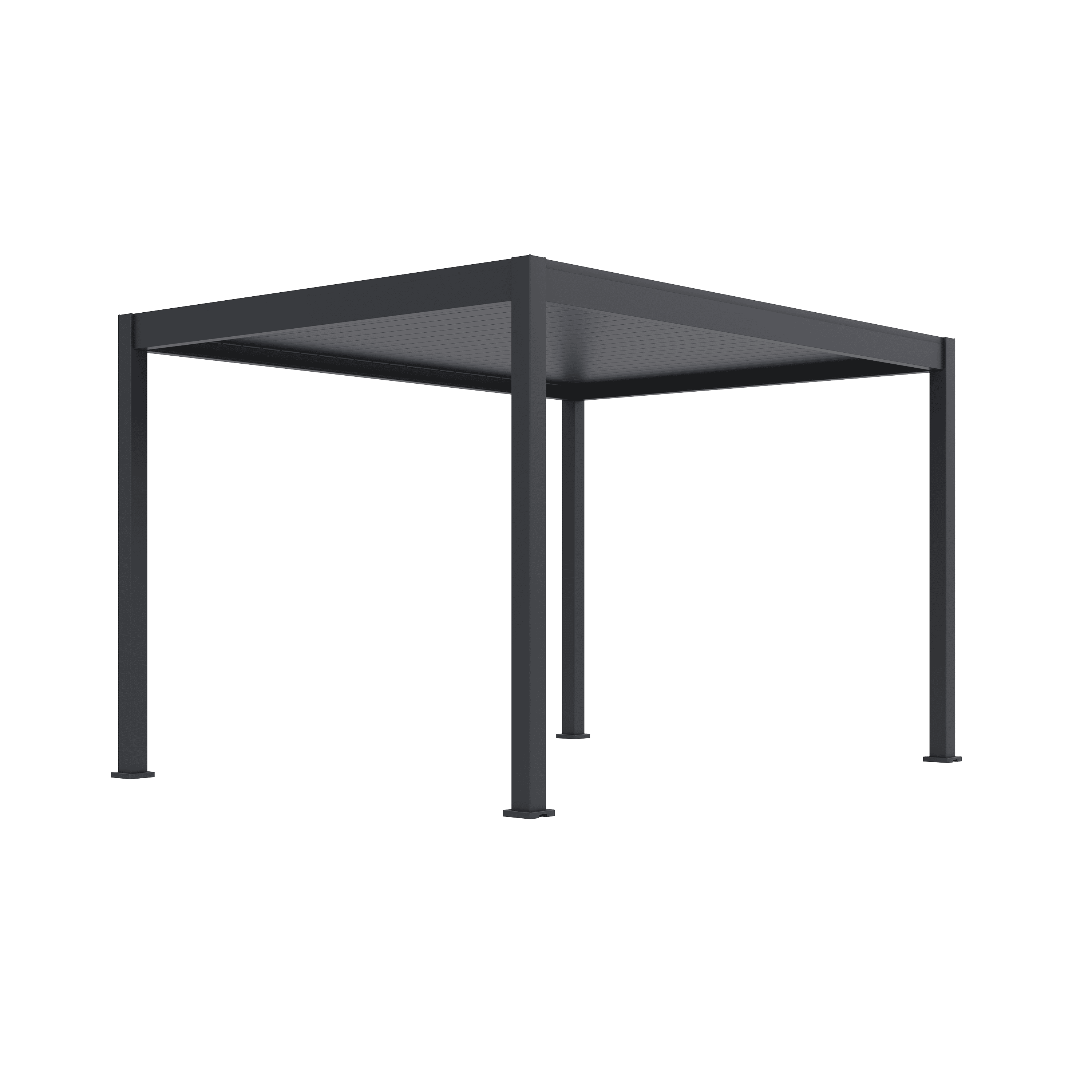 Orion Deluxe overkapping - E-LED - 300x400 cm - Antraciet - met elektrisch lamellendak en LED 