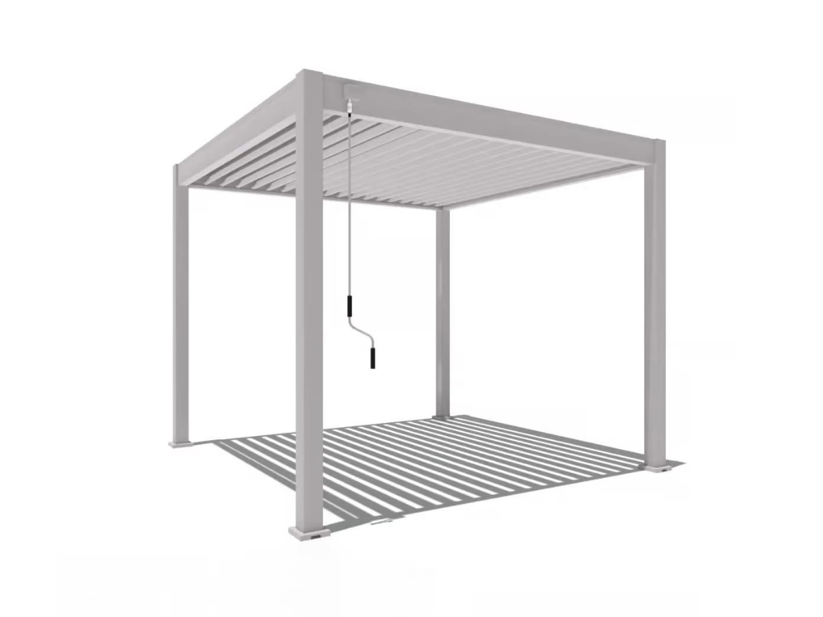 Orion Comfort overkapping - 300x300 cm - Kiezelgrijs