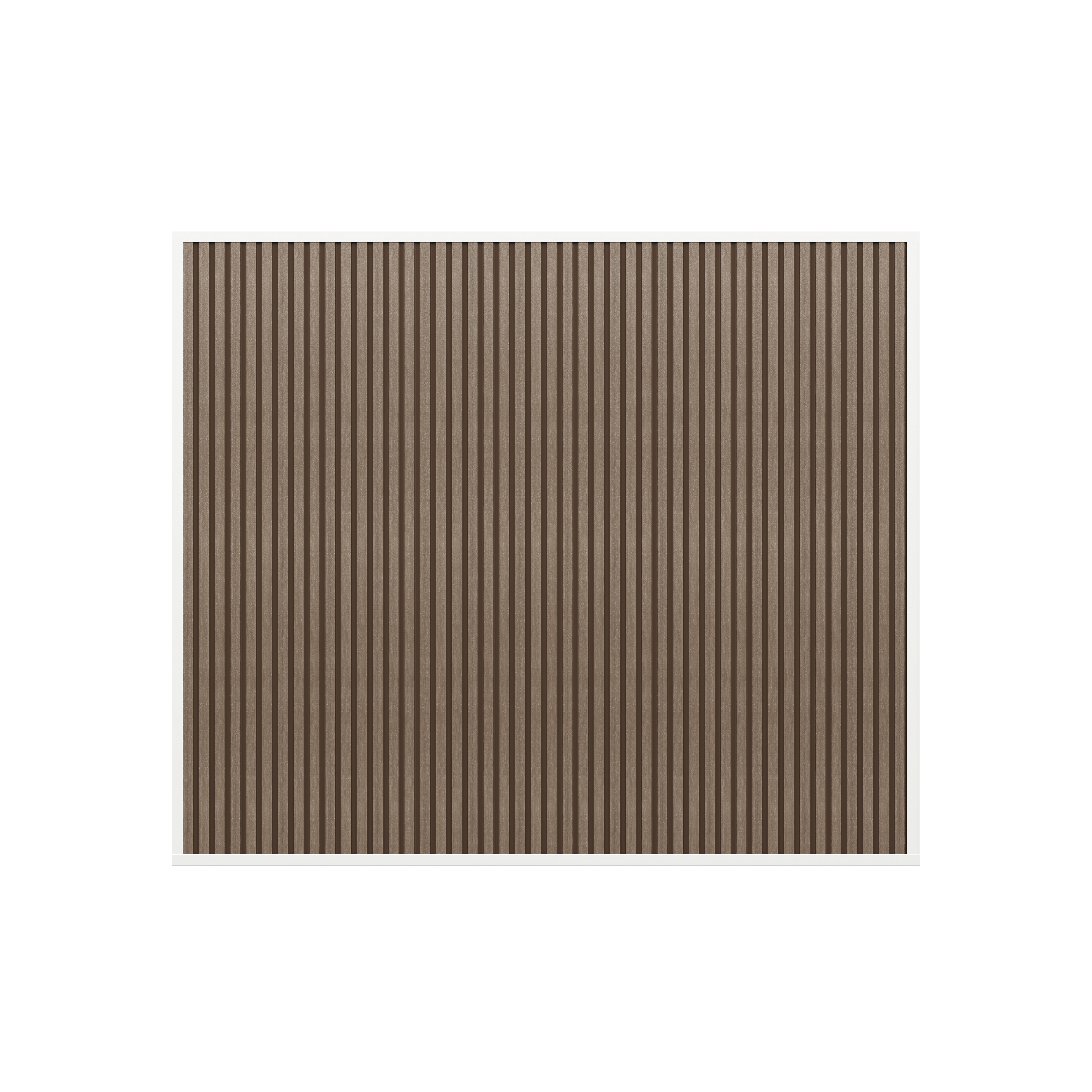 Orion composietwand - 300x236 cm - Voor 3m kant - Wit/Teak