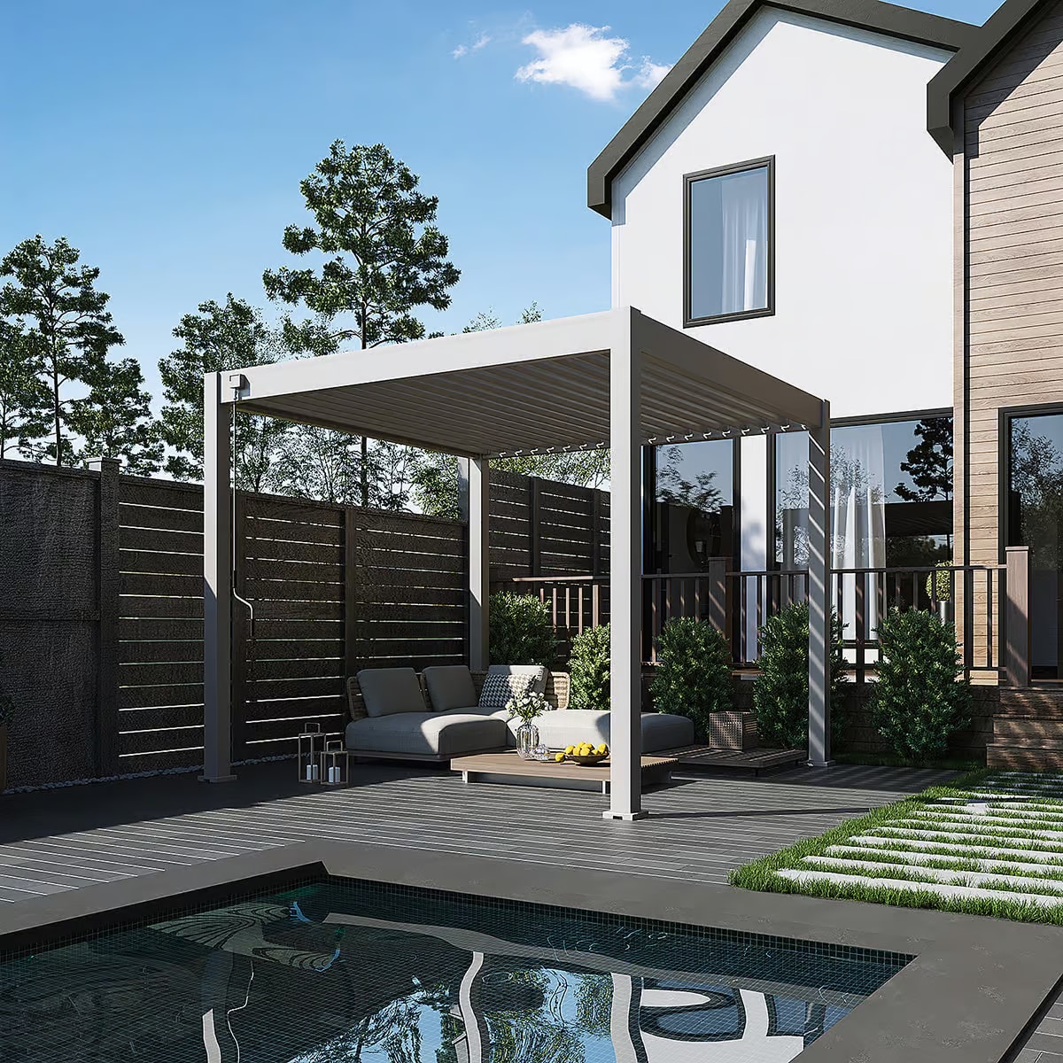 Lamellen overkapping