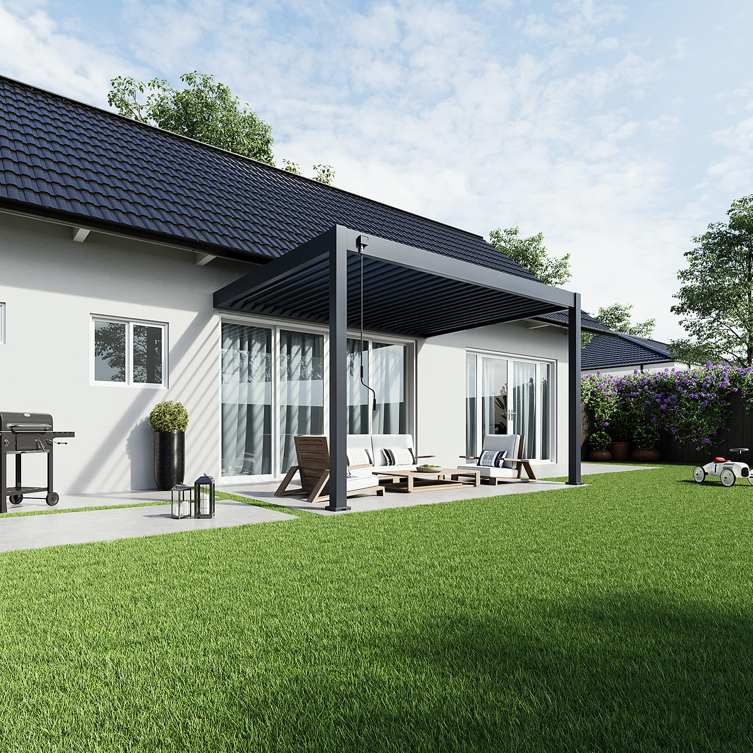 Overkapping aan huis