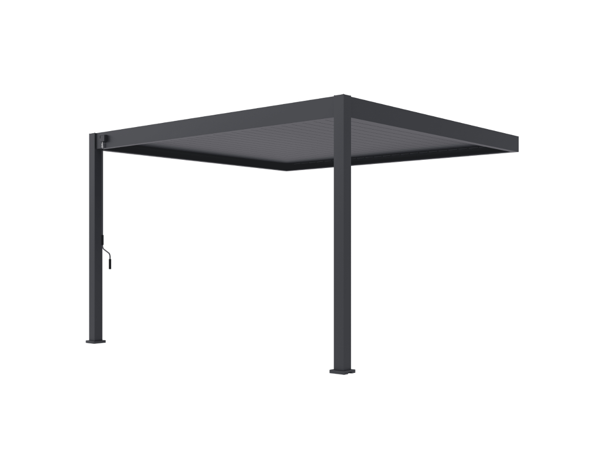  Orion Deluxe overkapping - Muurbevestiging - 300x360 cm - Antraciet