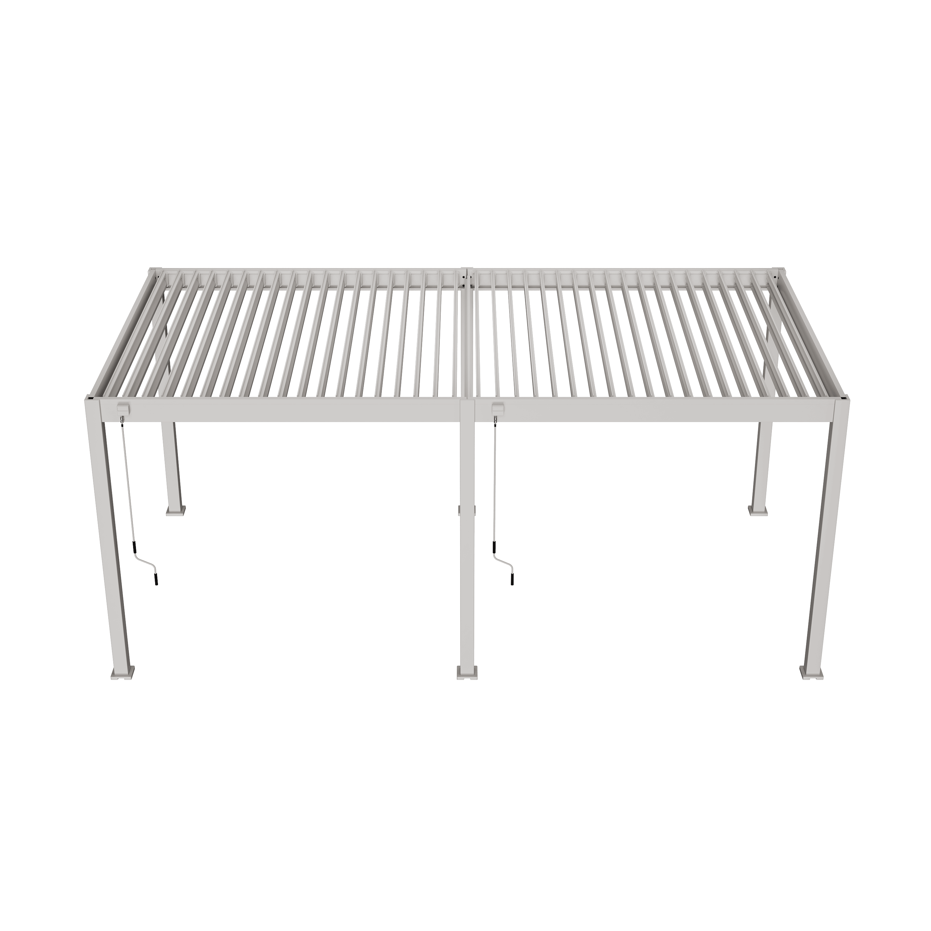 Orion comfort overkapping - 300x600 cm - Kiezelgrijs