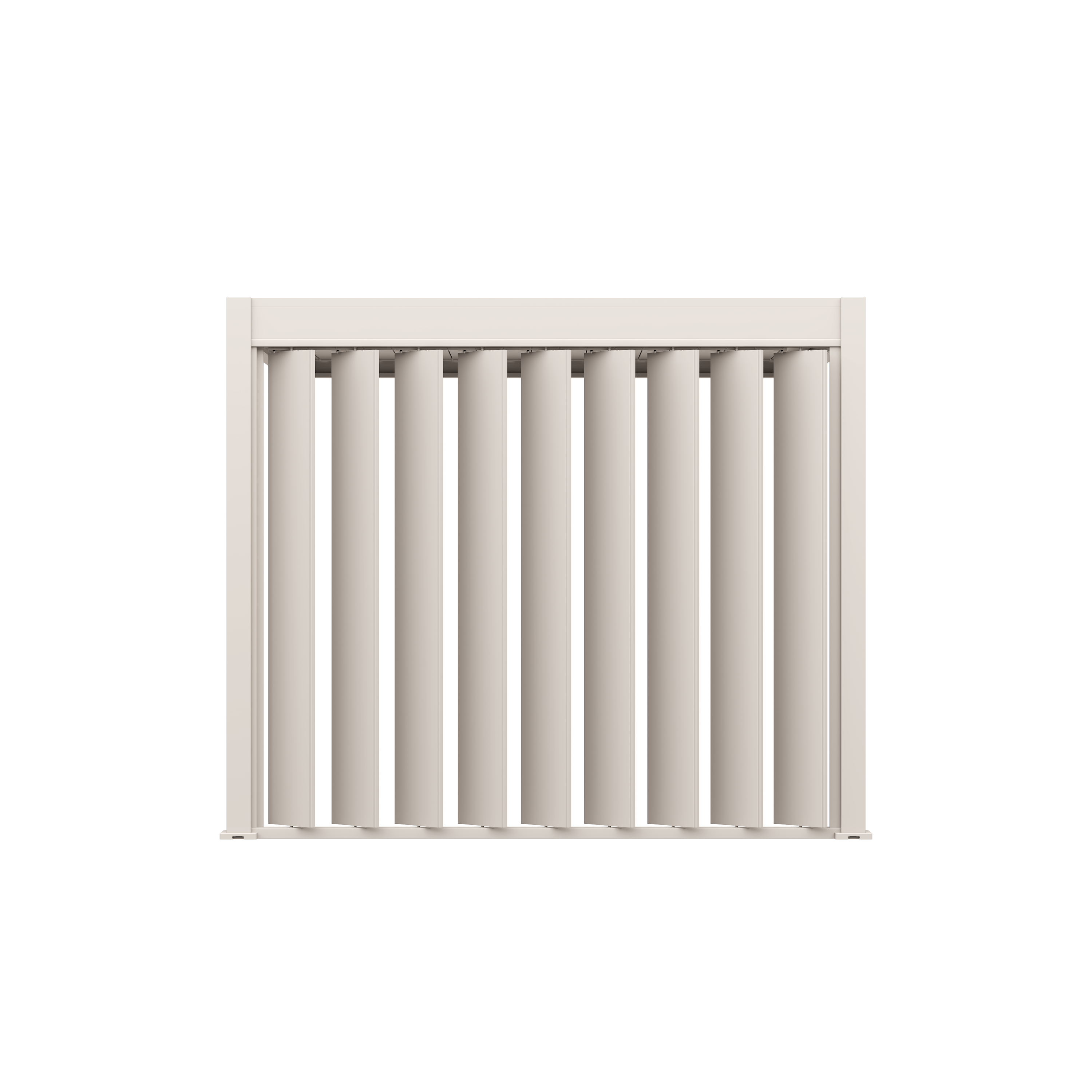 Orion shutterwand - Kantelbaar - Verticaal - Voor 3 meter zijkant - Kiezelgrijs