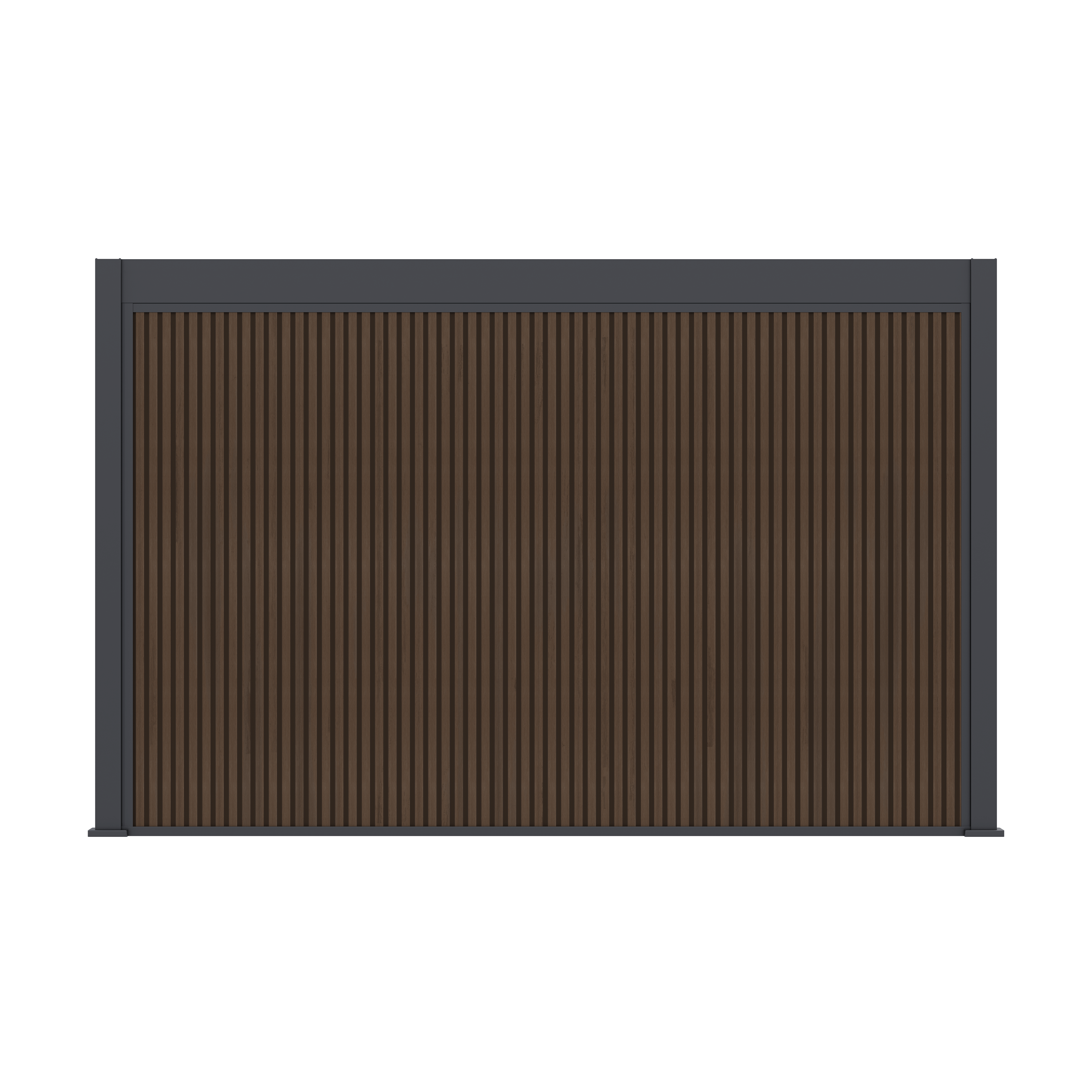 Orion opbergmodule - 400 cm - Antraciet / Wood