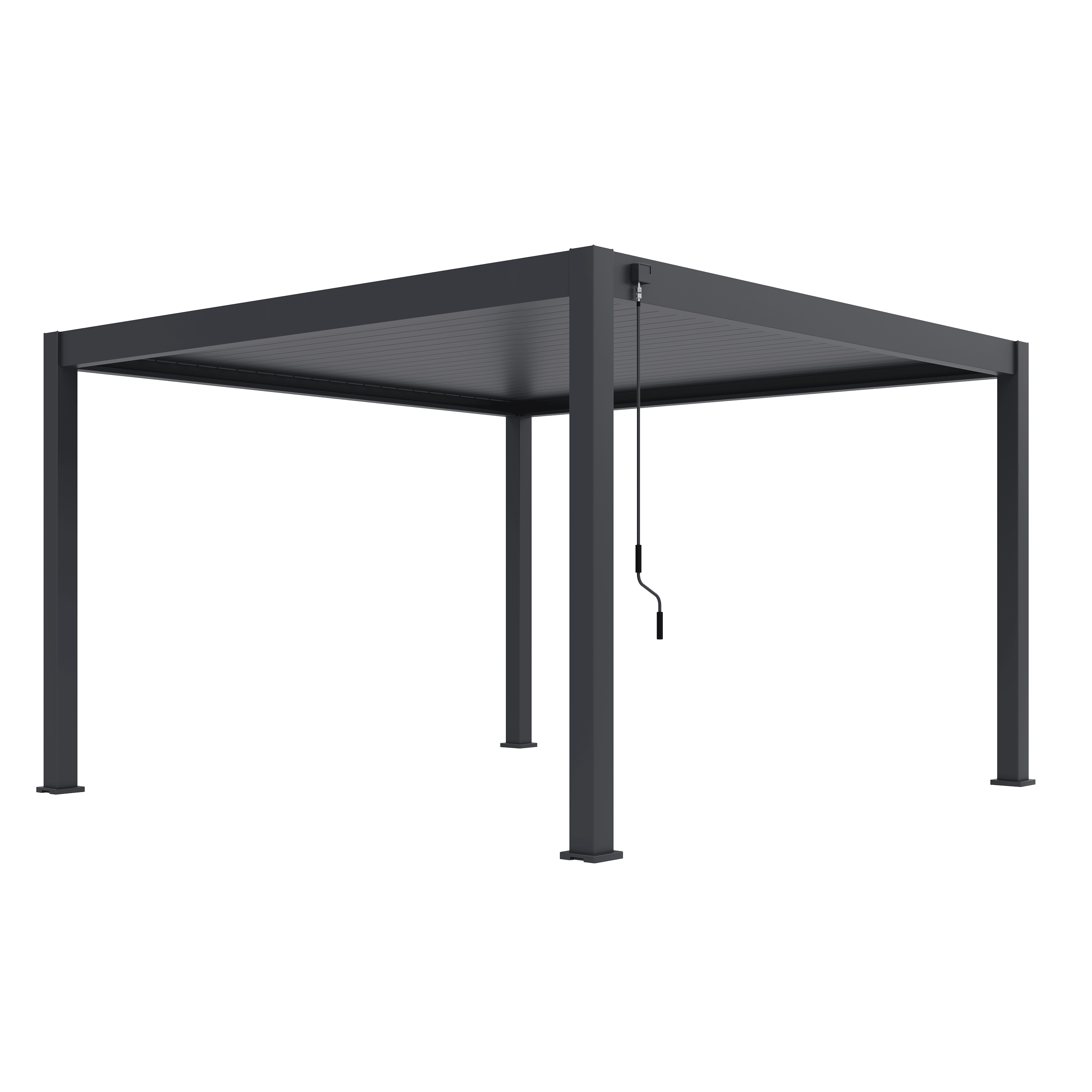 Orion Premium overkapping - 400x400 cm - Antraciet