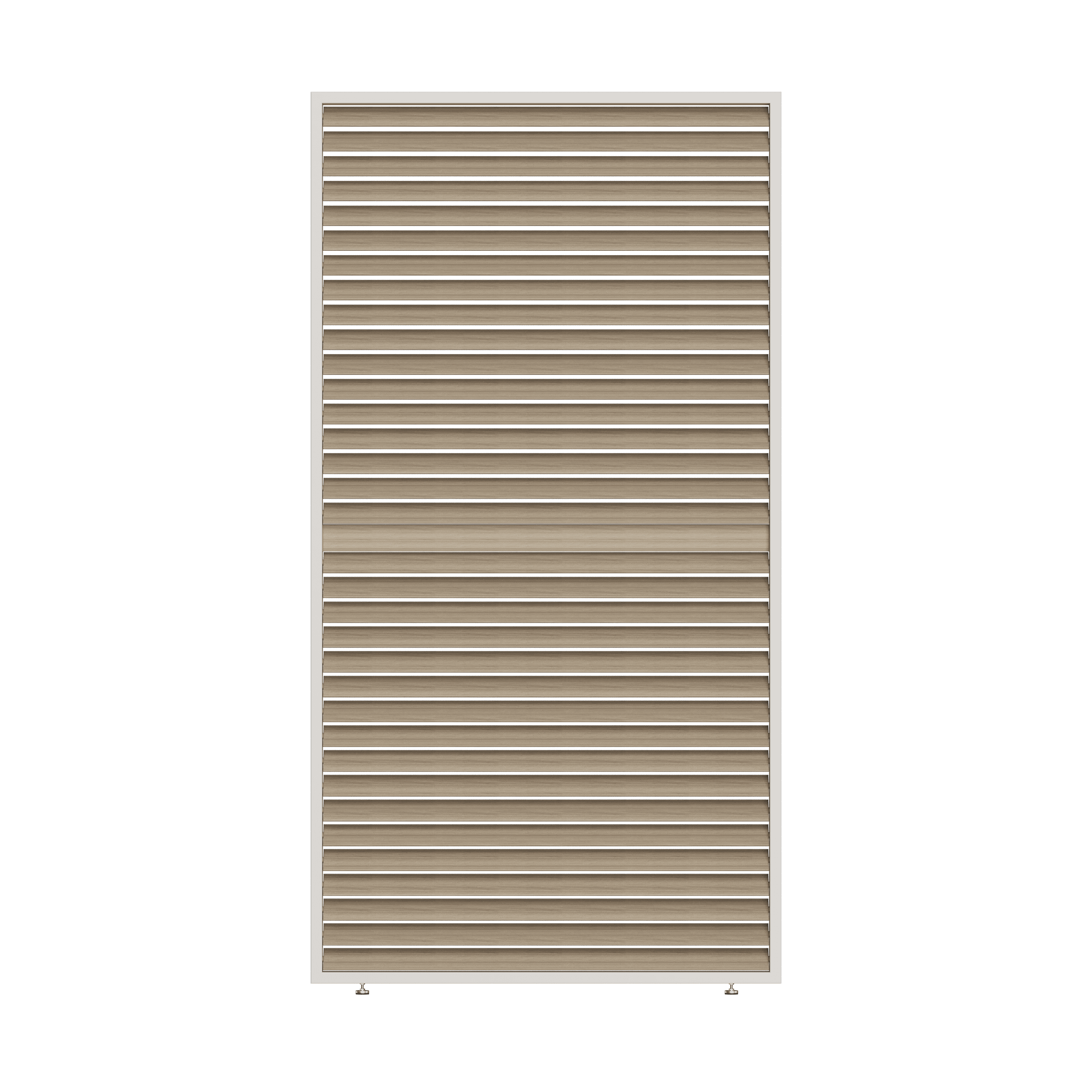 Orion shutterpaneel - Kantelbaar  - Horizontaal - 113 cm - Voor 3,6 meter zijkant - Kiezelgrijs/Wood