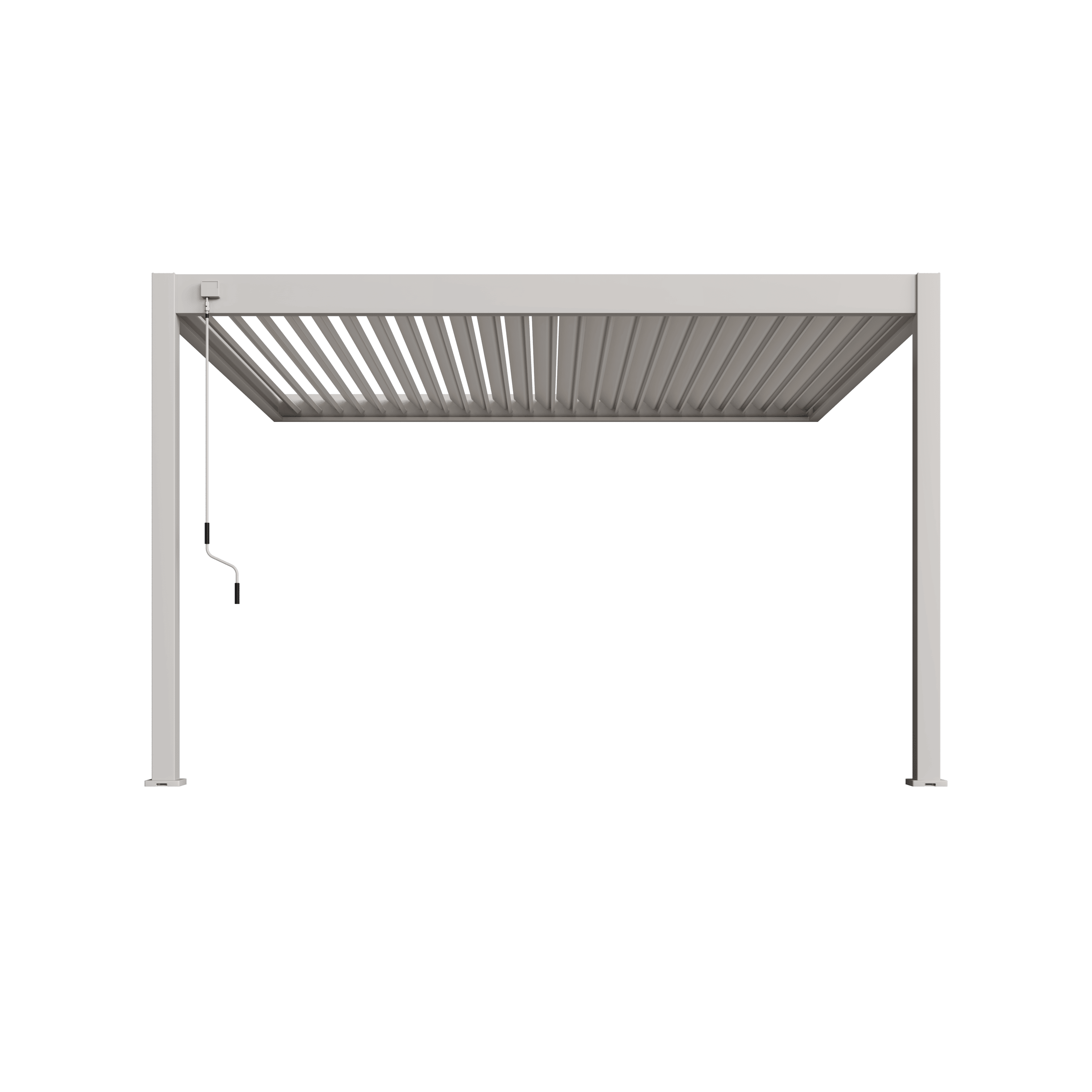 Orion Deluxe overkapping - Muurbevestiging - 360x400 cm - Kiezelgrijs