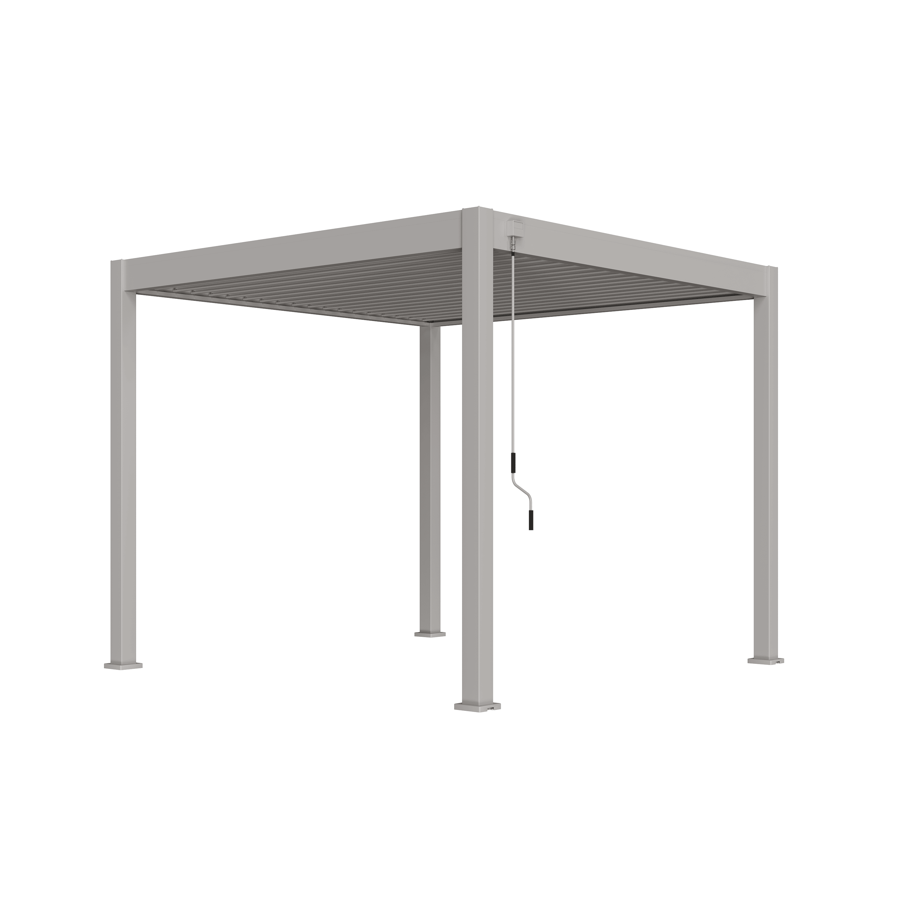 Orion Comfort overkapping - 300x300 cm - Kiezelgrijs