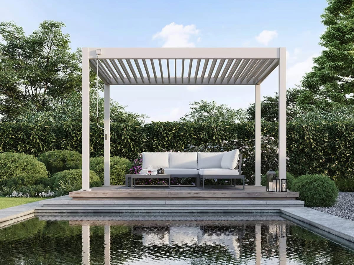 Orion Comfort overkapping - 300x360 cm - Kiezelgrijs