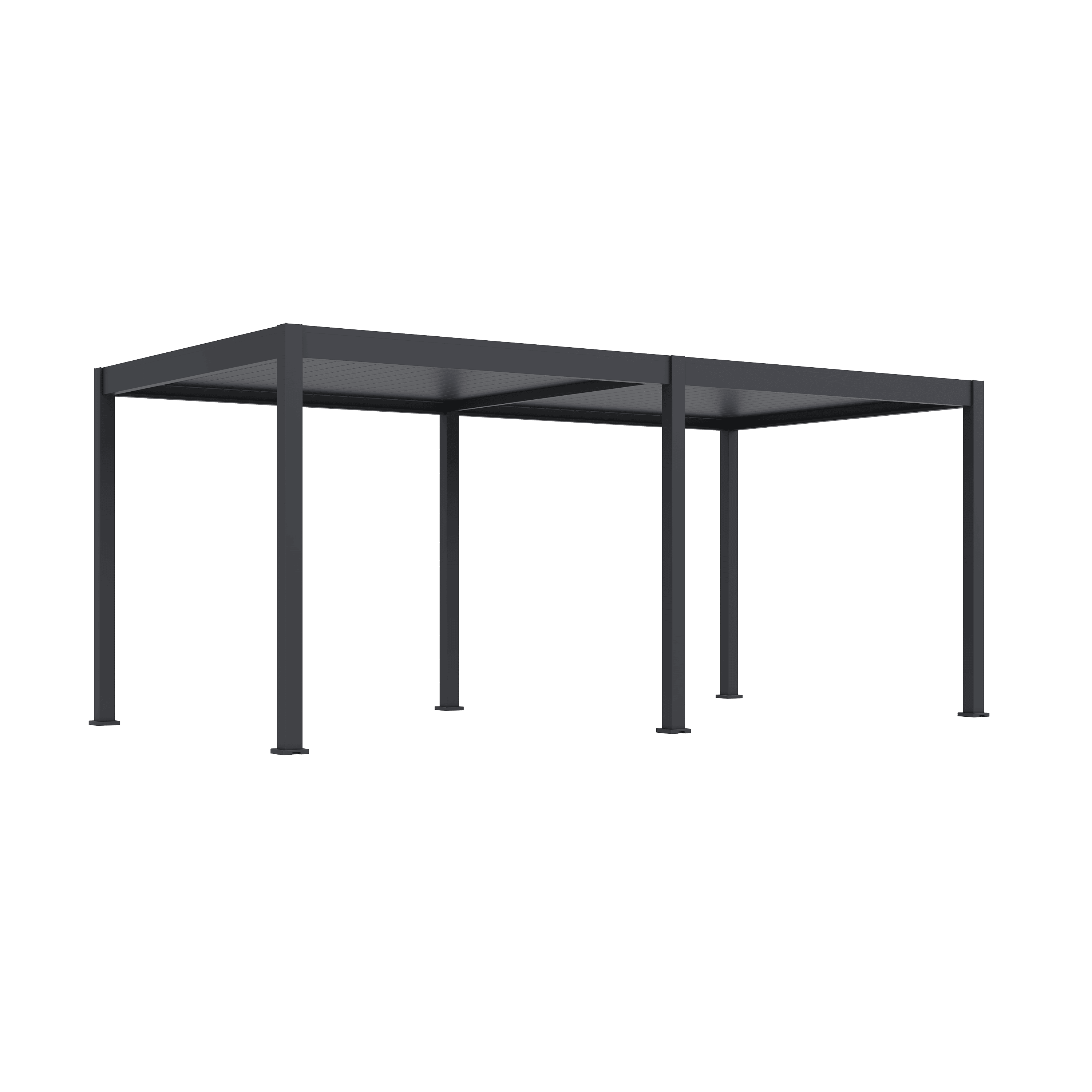 Orion Deluxe overkapping - E-LED - 300x600 cm - Antraciet - met elektrisch lamellendak en LED 