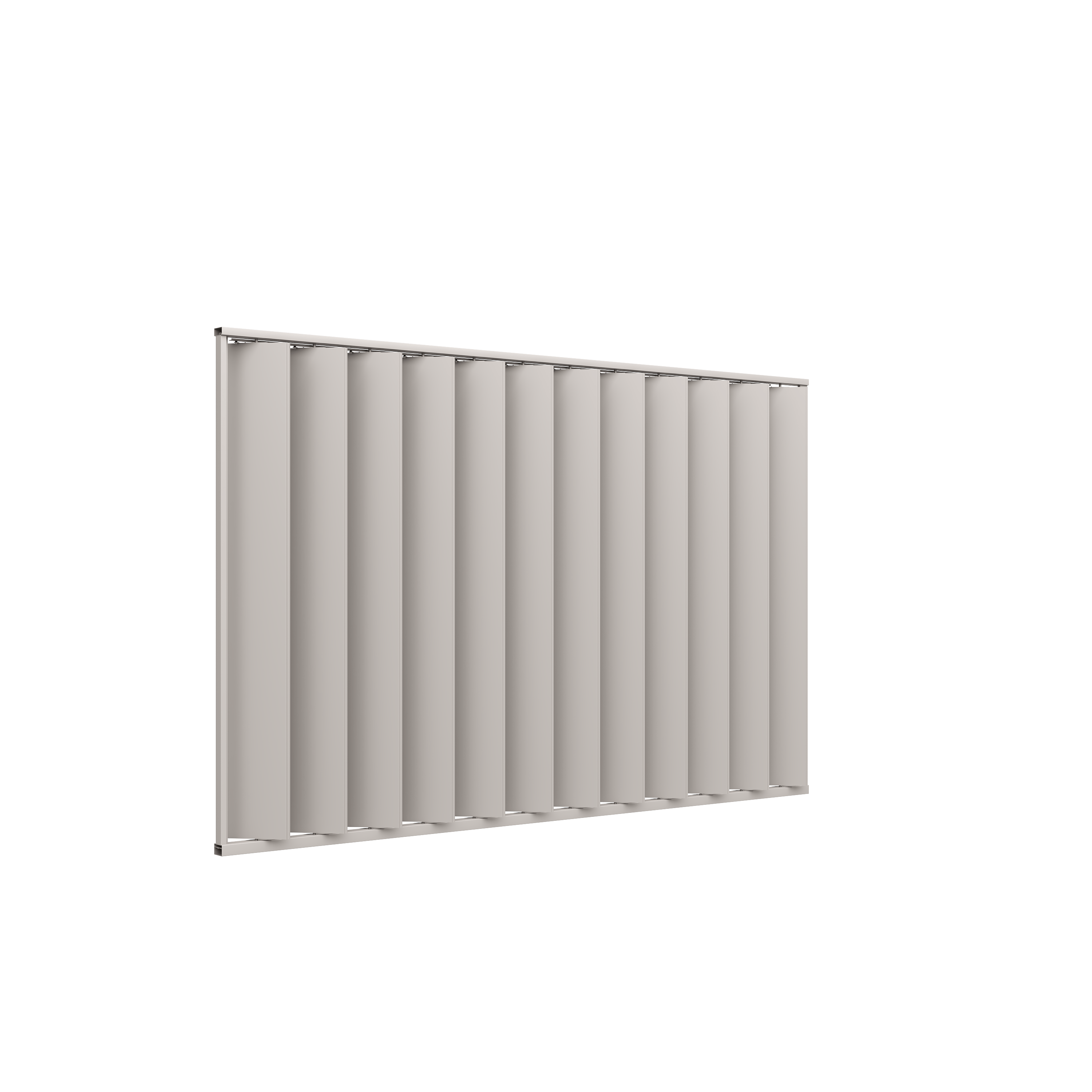 Orion shutterwand - Kantelbaar - Verticaal - Voor 3,6 meter zijkant - Kiezelgrijs