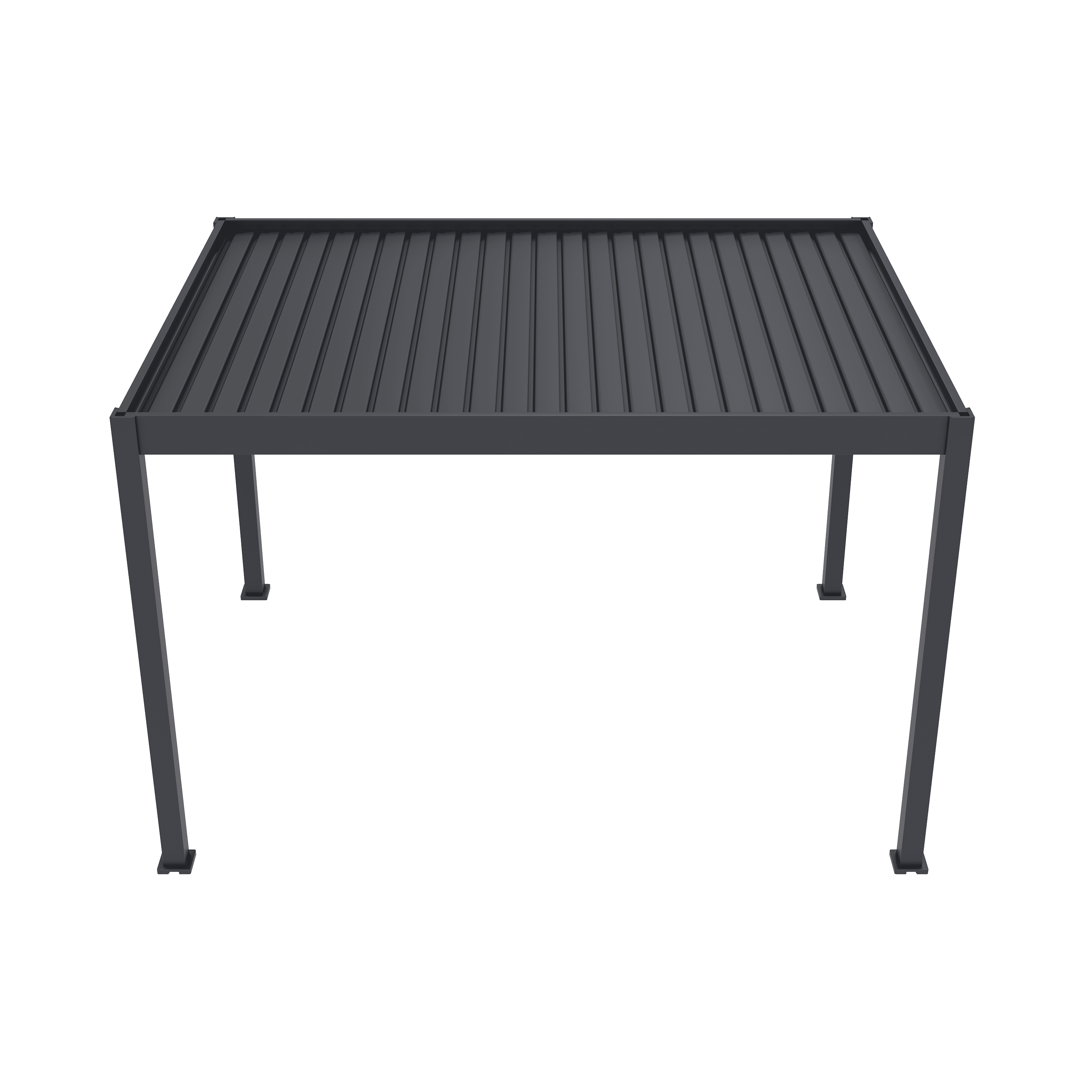 Orion Deluxe overkapping - E-LED - 300x400 cm - Antraciet - met elektrisch lamellendak en LED 