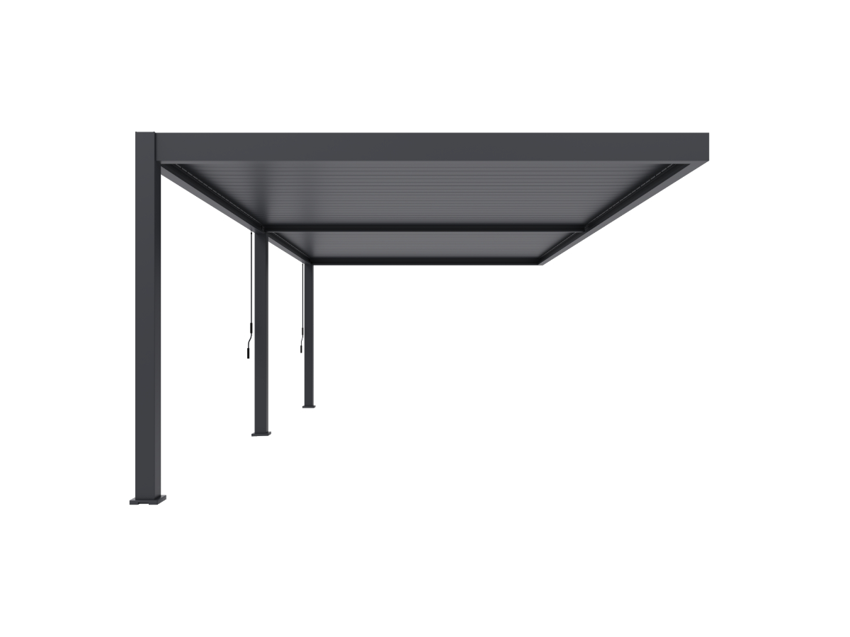 Orion Premium overkapping - Muurbevestiging - 400x800 cm - Antraciet