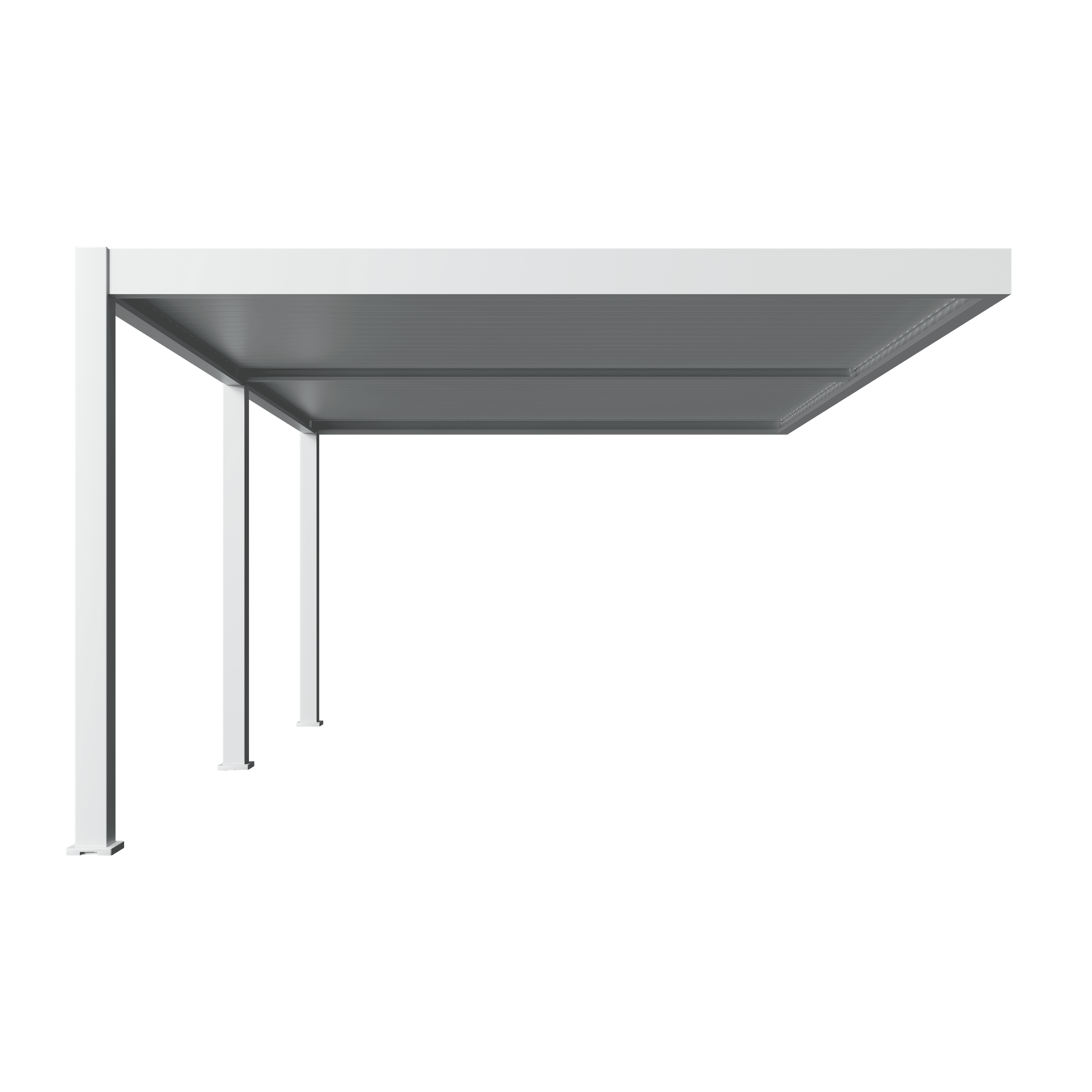 Orion Premium overkapping - E-LED - Muurbevestiging - 400x600 cm - Wit