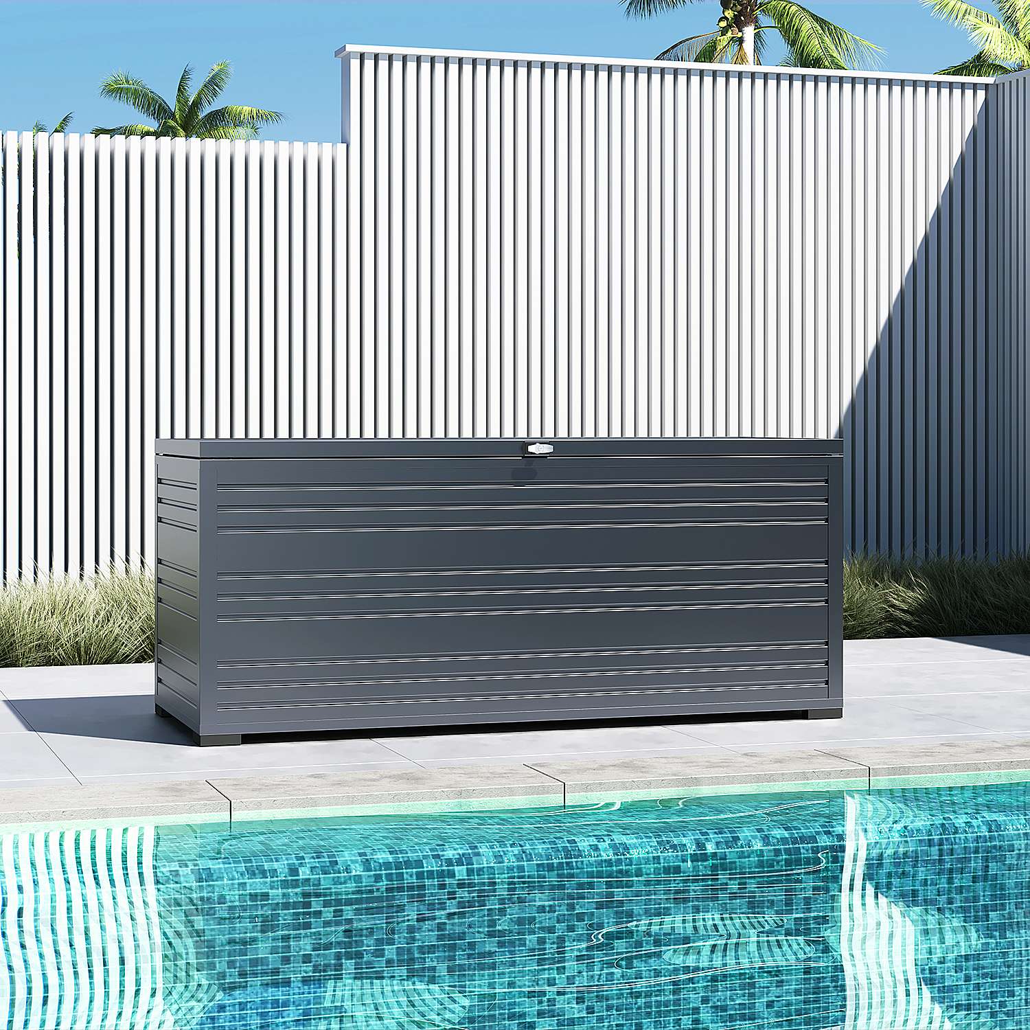 Orion Sit & Store - Aluminium opbergbox - 1015L - Antraciet