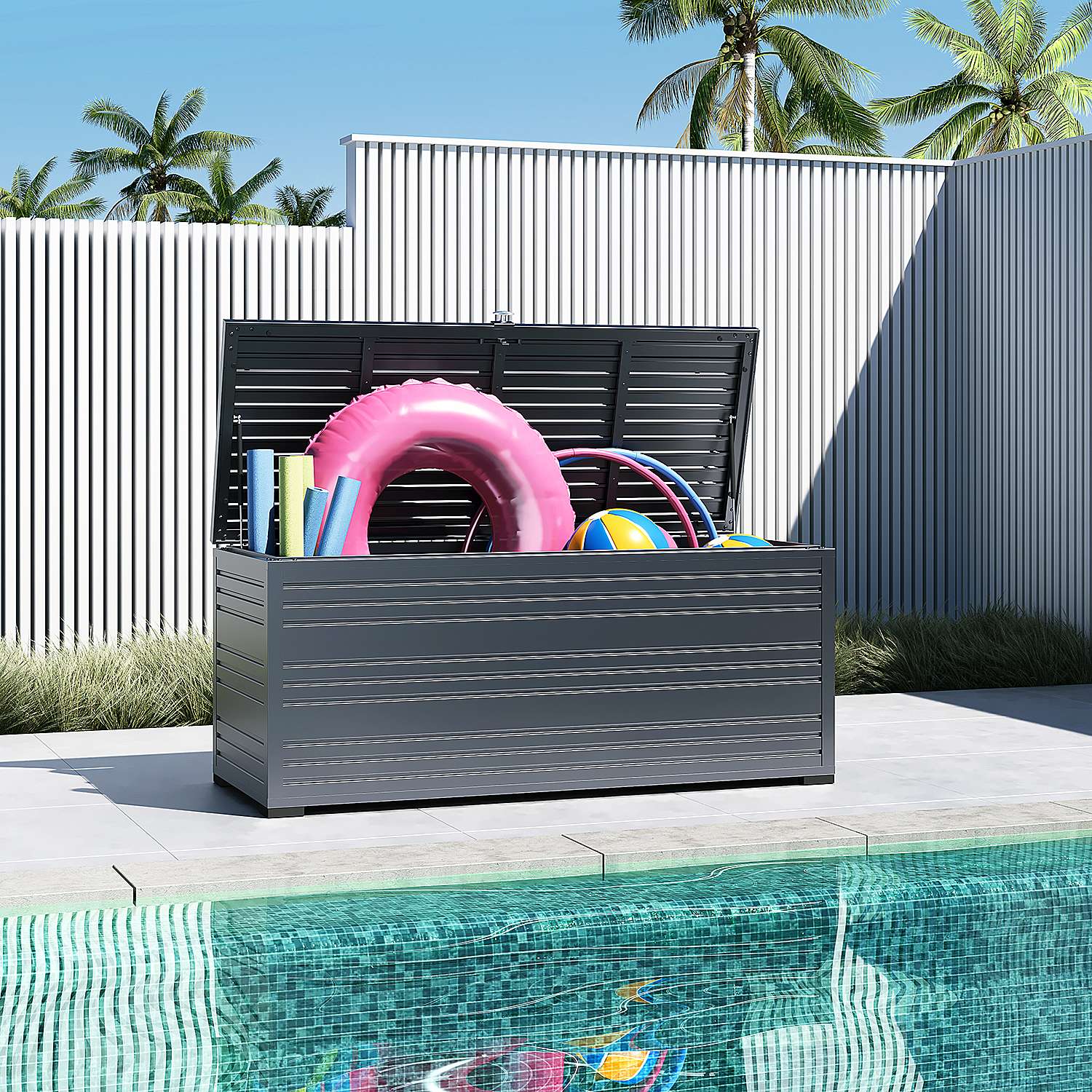 weide-aluminium-gartenbox-ambiente-neben-pool-offen_1920x1920