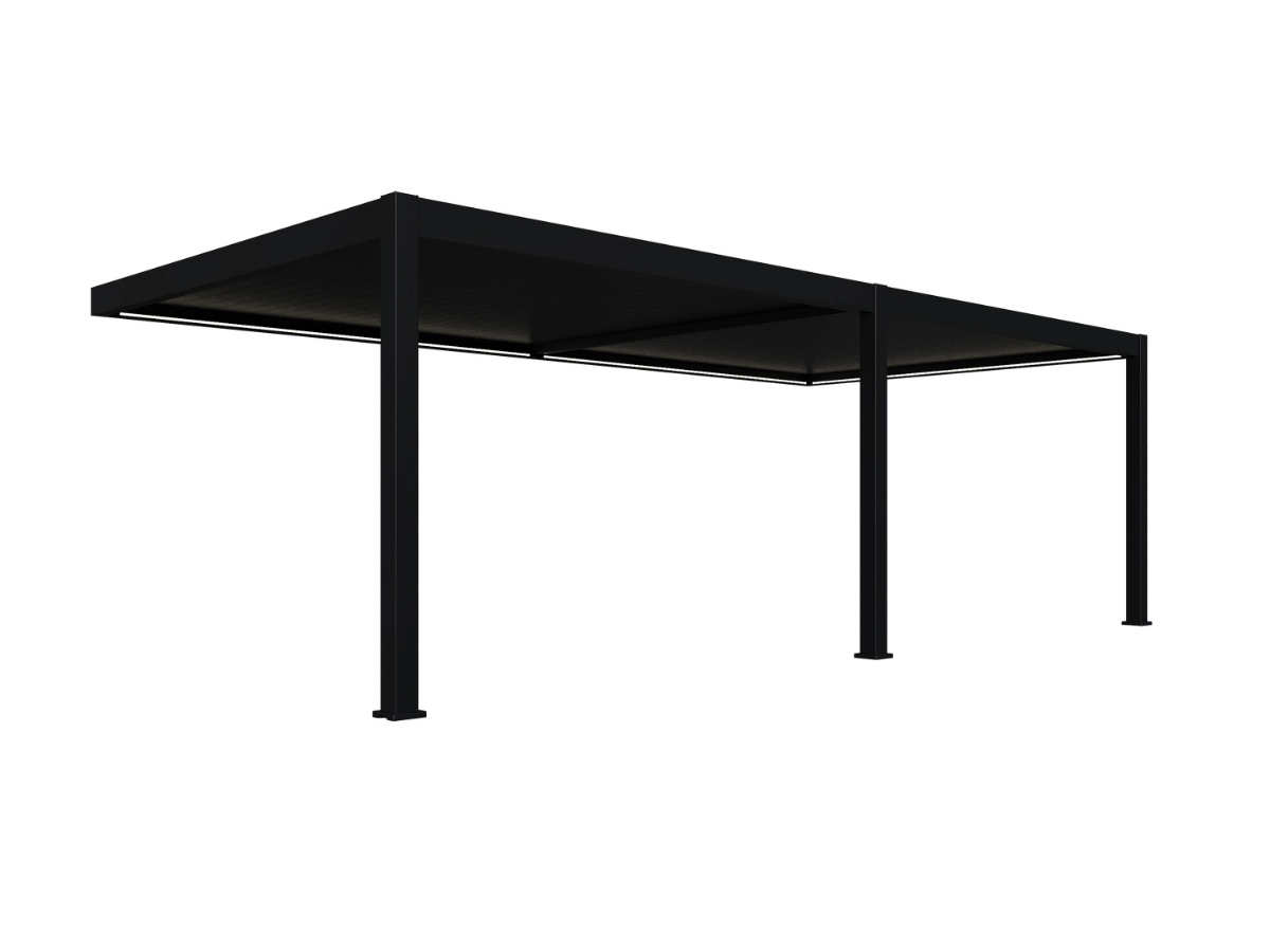 Orion Premium overkapping - E-LED - Muurbevestiging - 400x800 cm - Antraciet 