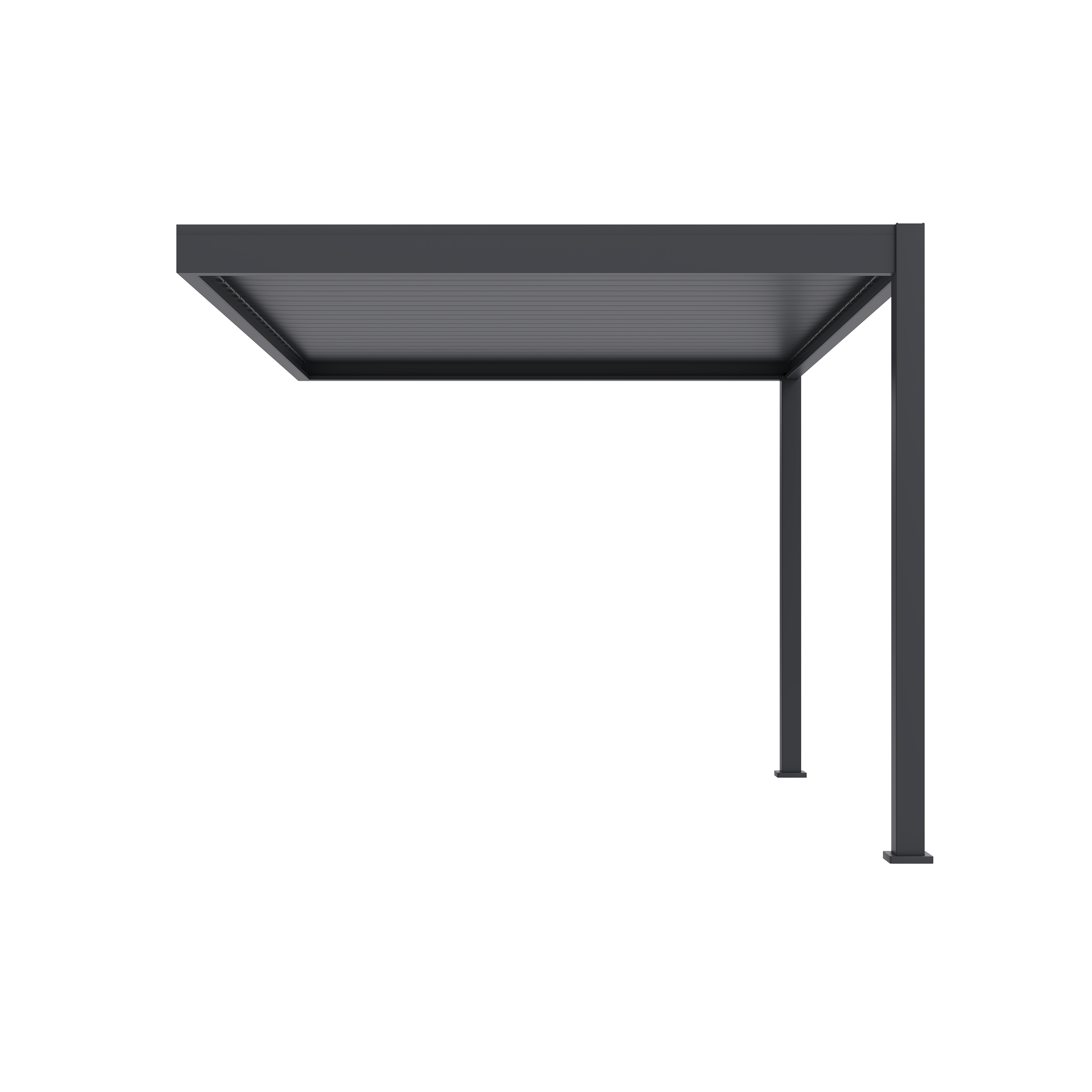 Orion Deluxe overkapping - Muurbevestiging - 300x400 cm - Antraciet