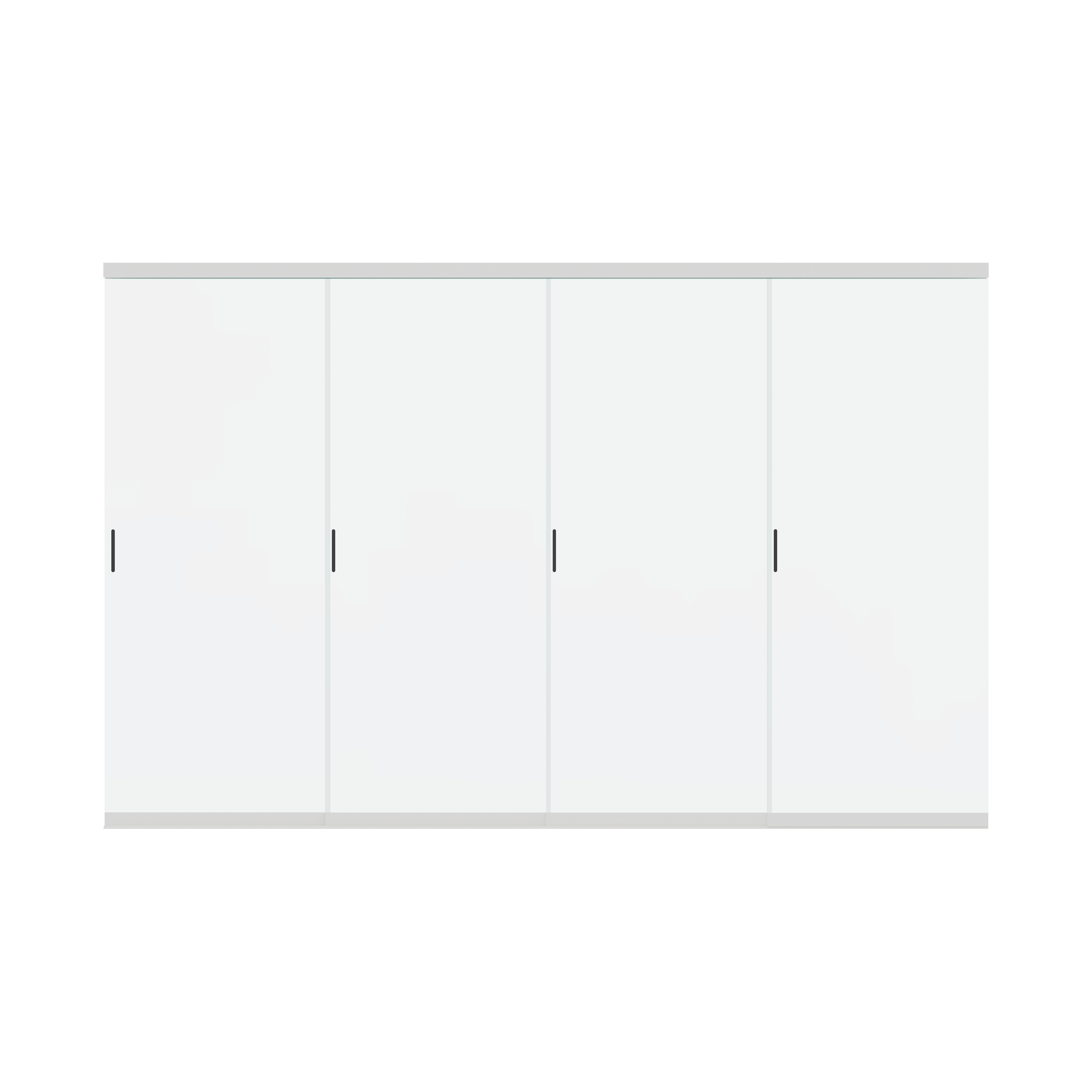 Orion glaswand - Verschuifbaar - 400x236 cm - Voor 4 meter zijkant - Kiezelgrijs