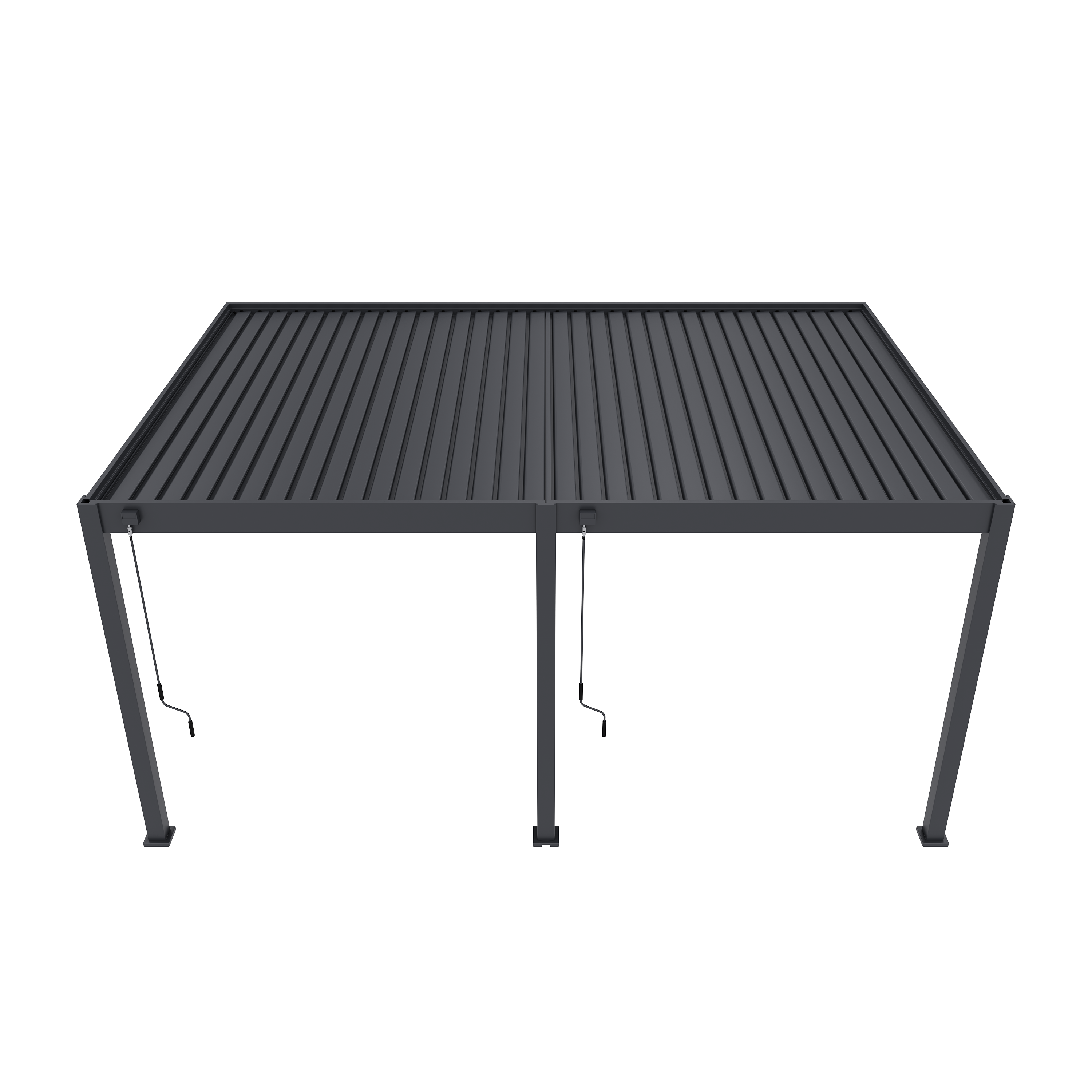 Orion Deluxe overkapping - Muurbevestiging - 360x530 cm - Antraciet