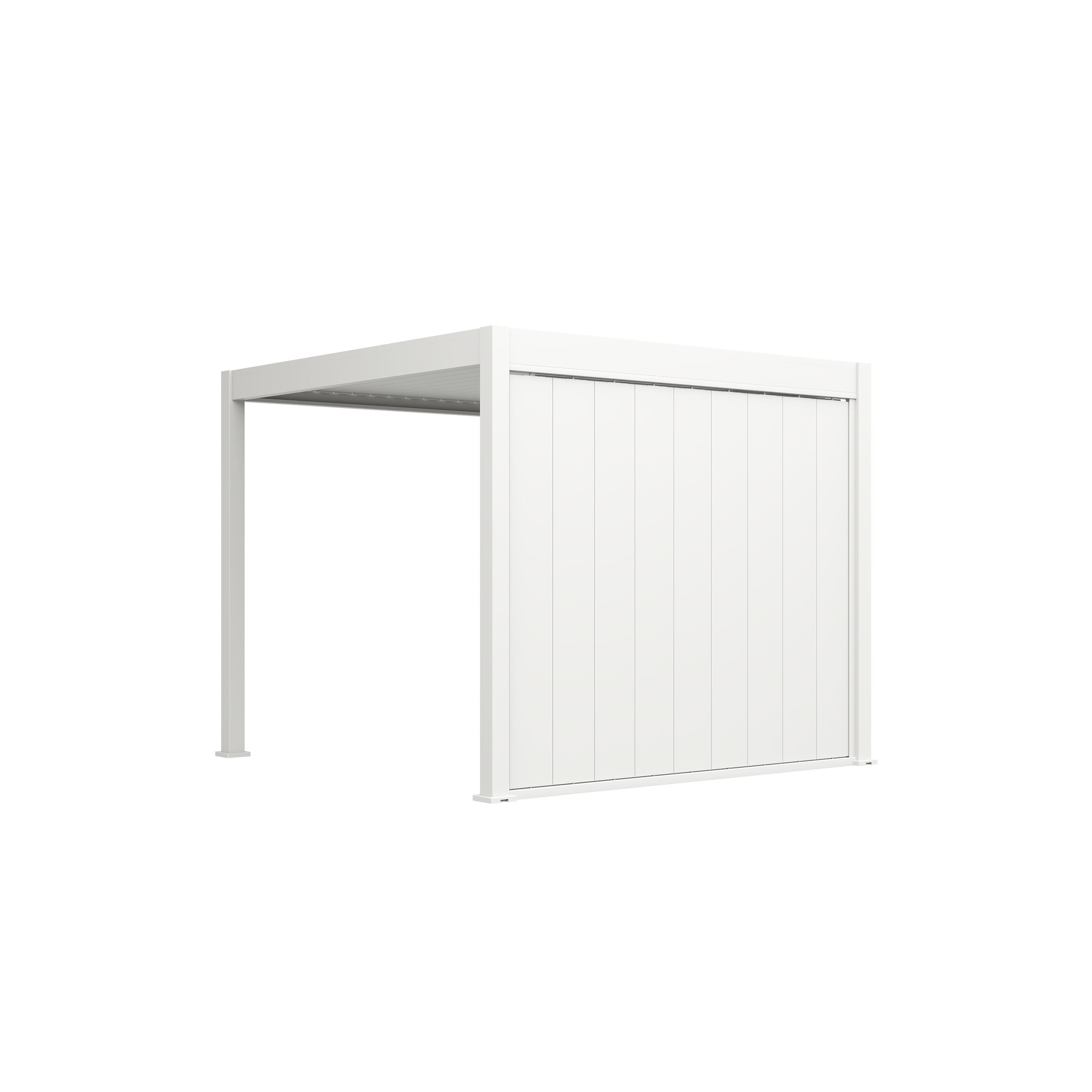 Orion shutterwand - Kantelbaar - Verticaal - Voor 3 meter zijkant - Wit