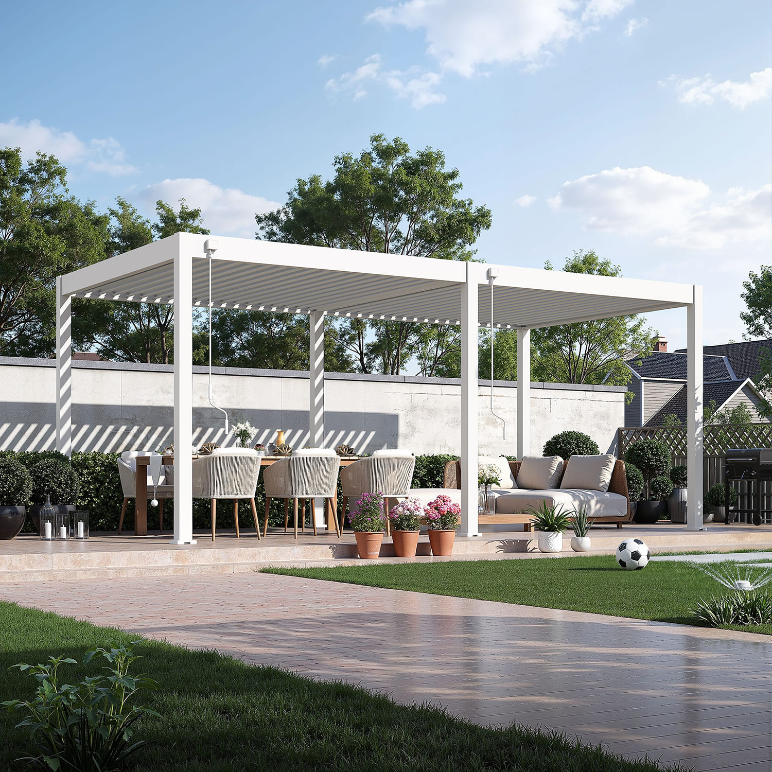 Orion Comfort overkapping - 300x600 cm - Wit