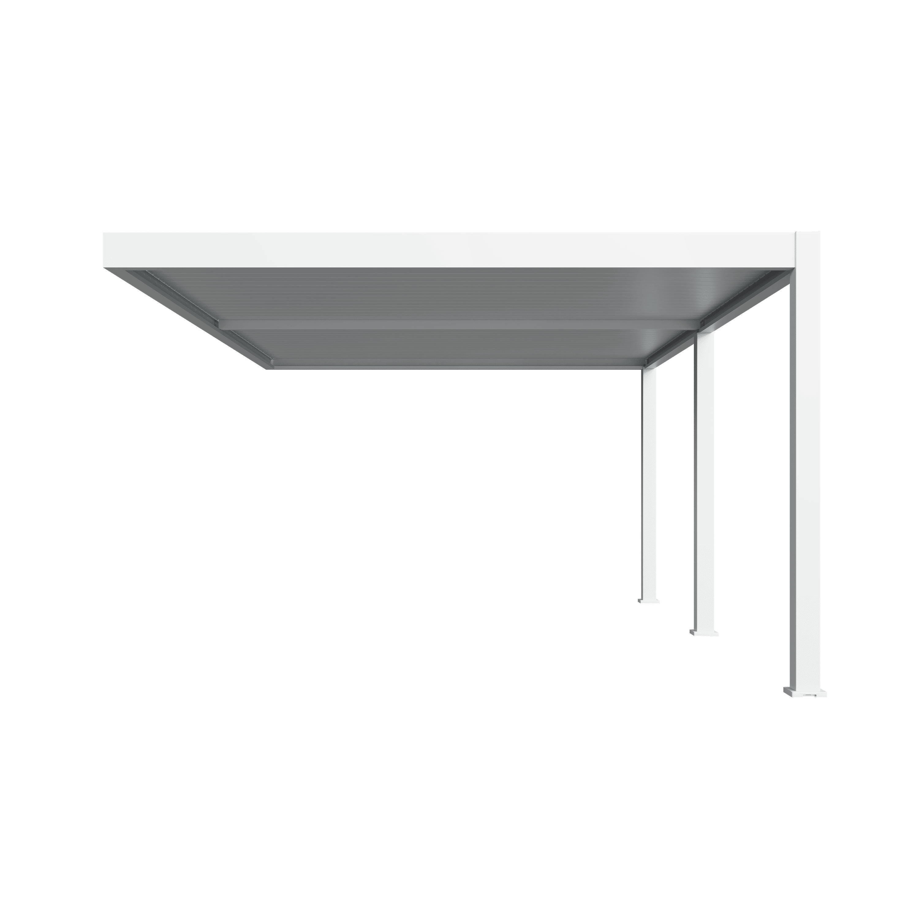 Orion Premium overkapping - E-LED - Muurbevestiging - 400x600 cm - Wit