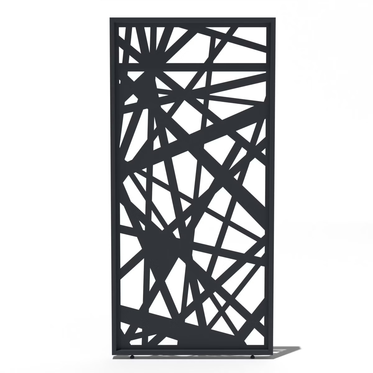 Orion shutterpaneel - Vast - abstract-design - 93 cm - Voor 3 meter zijkant - Wit