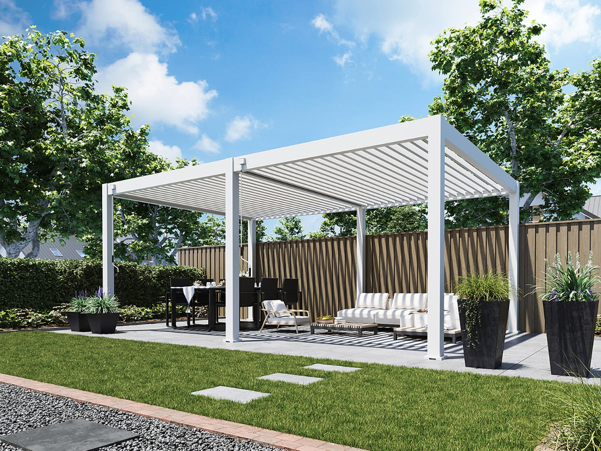 Orion Premium overkapping - 400x600 cm - Wit