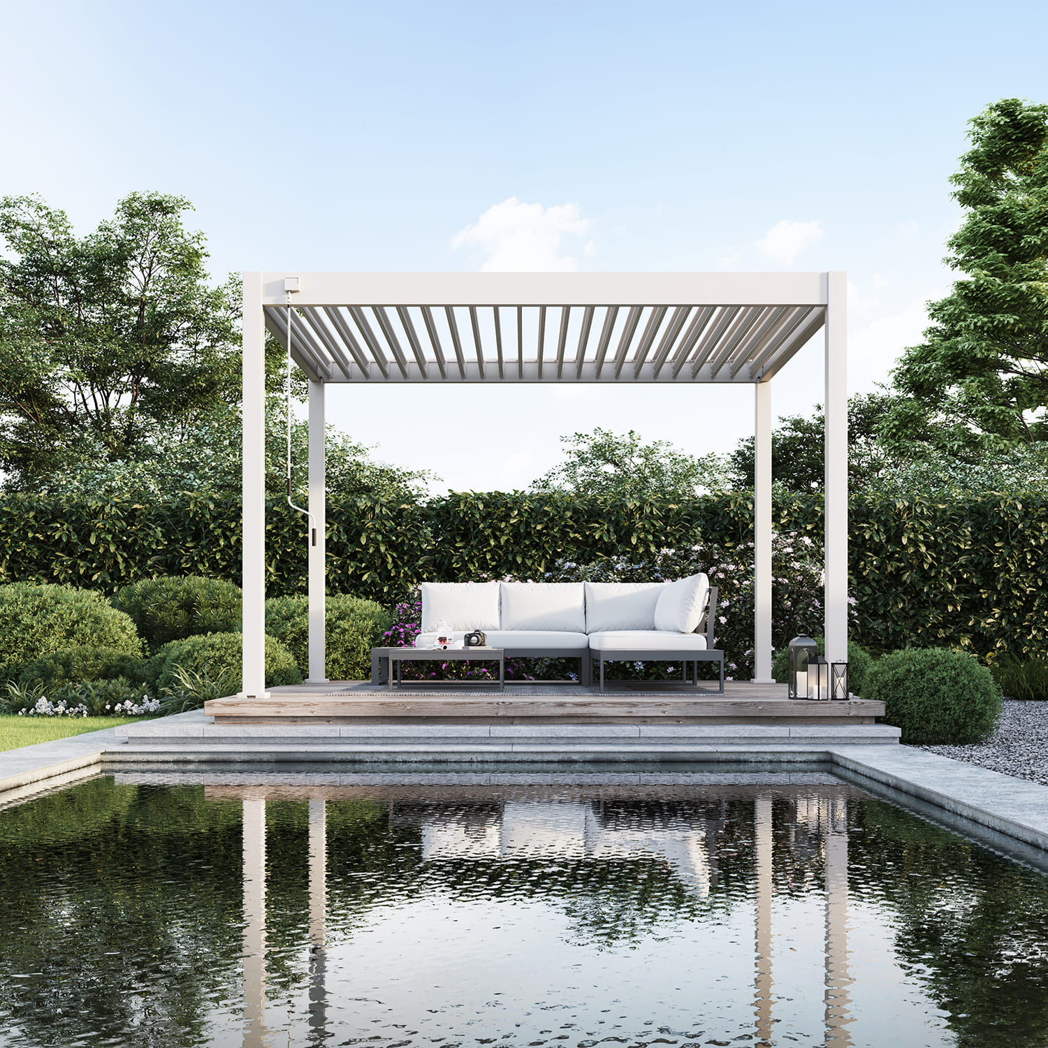 Orion Comfort overkapping - 300x360 cm - Kiezelgrijs