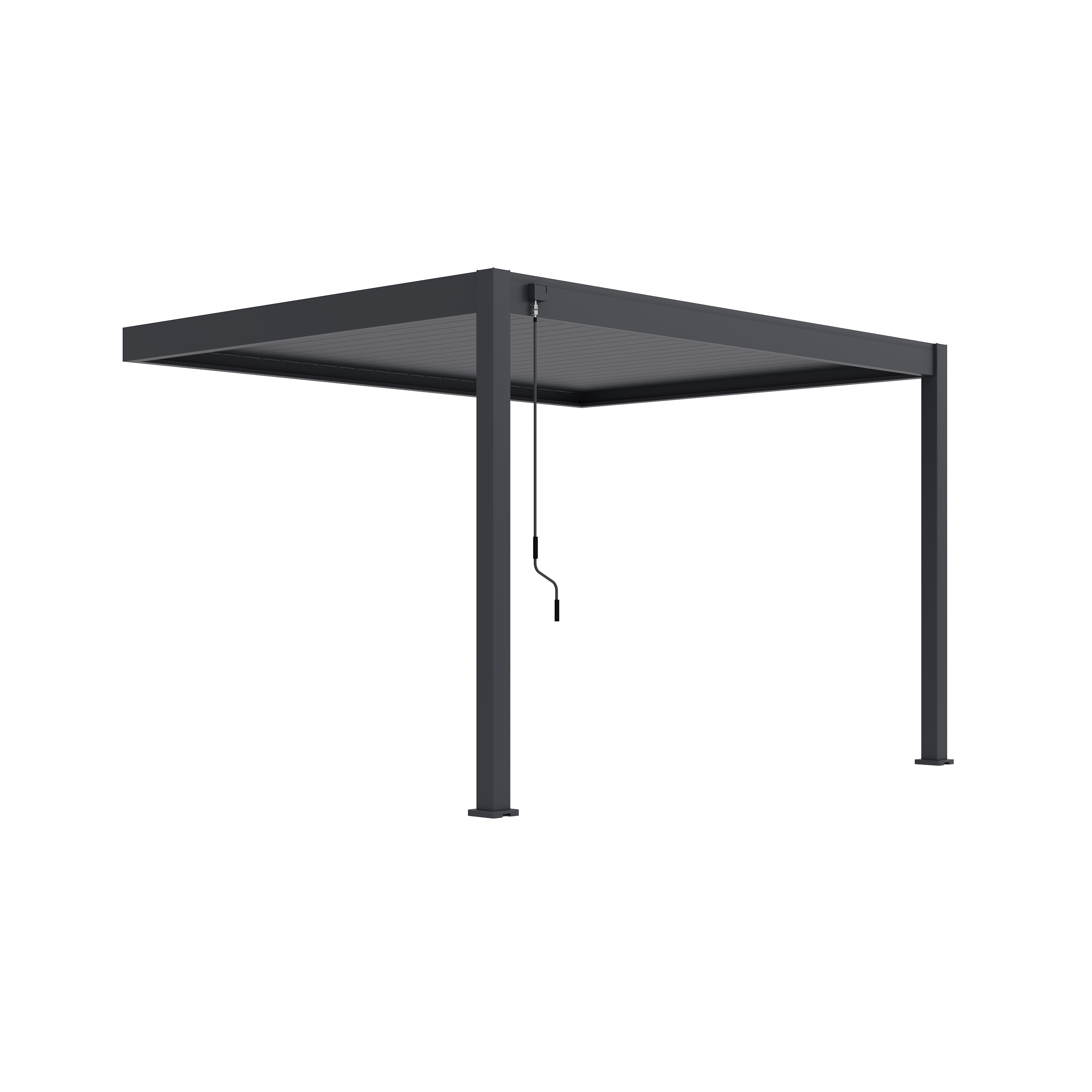 Orion Deluxe overkapping - Muurbevestiging - 300x400 cm - Antraciet