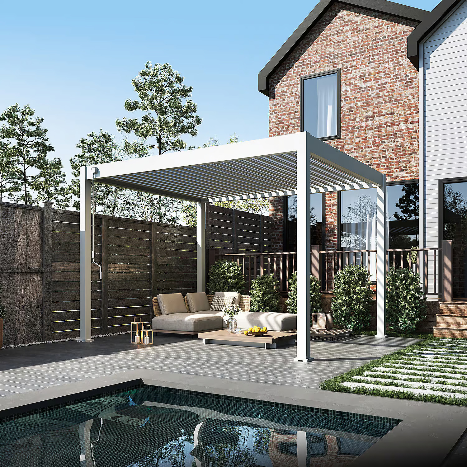 Orion Comfort overkapping - 300x360 cm - Wit