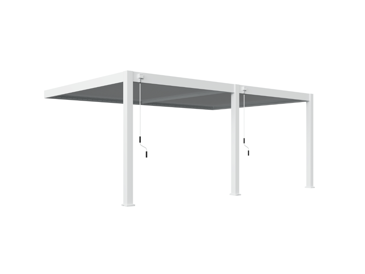 Orion Premium overkapping - Muurbevestiging - 400x800 cm - Wit