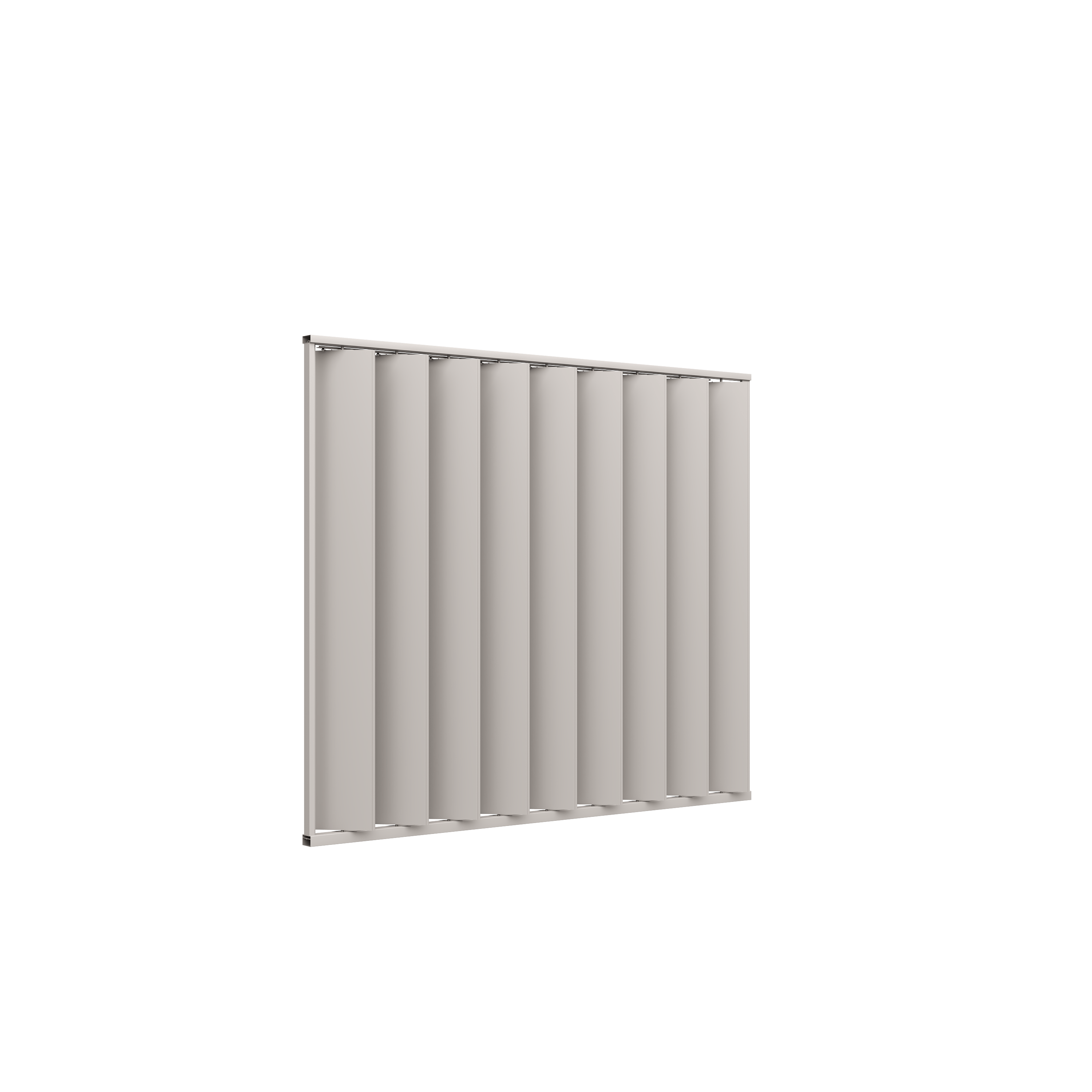 Orion shutterwand - Kantelbaar - Verticaal - Voor 3 meter zijkant - Kiezelgrijs