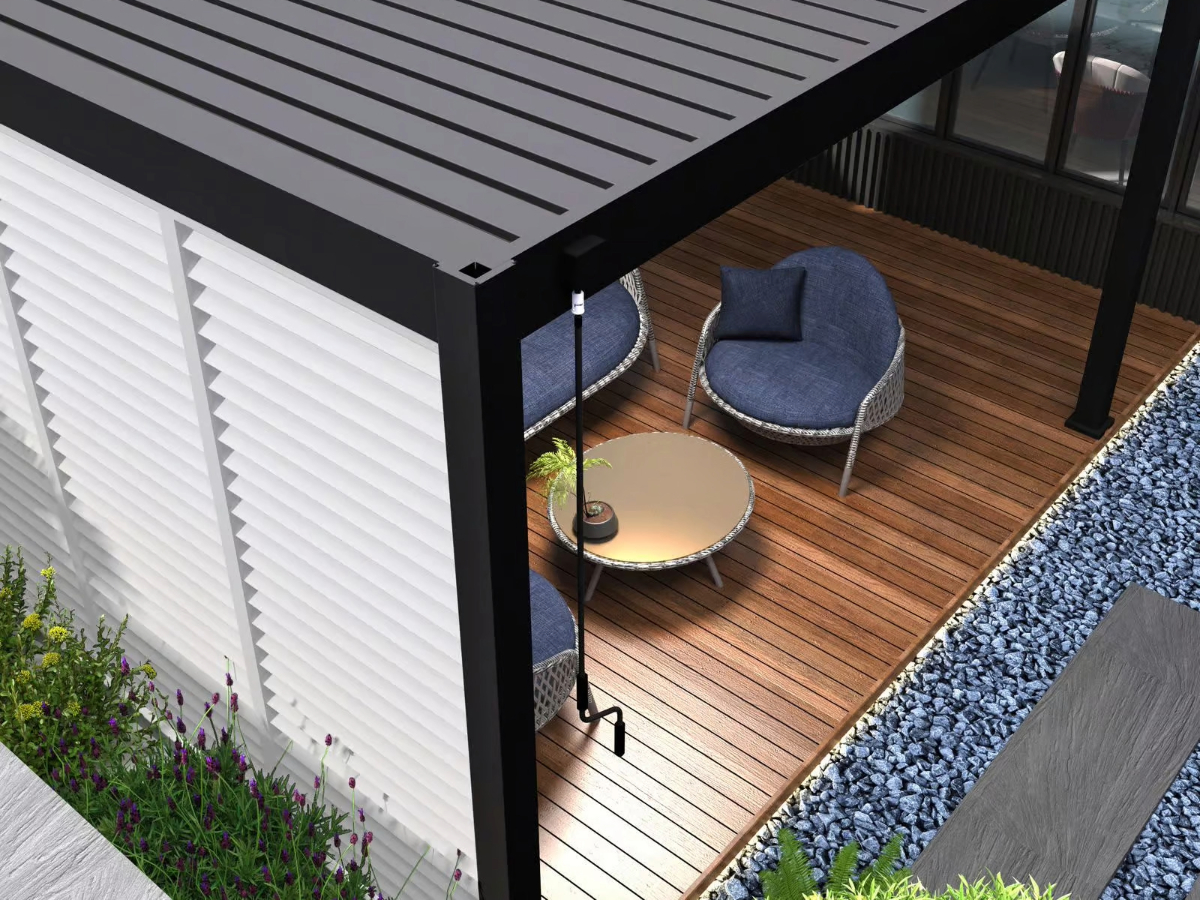 Orion shutterpaneel - Kantelbaar - Horizontaal - 93 cm - Voor 3 meter zijkant - Wit