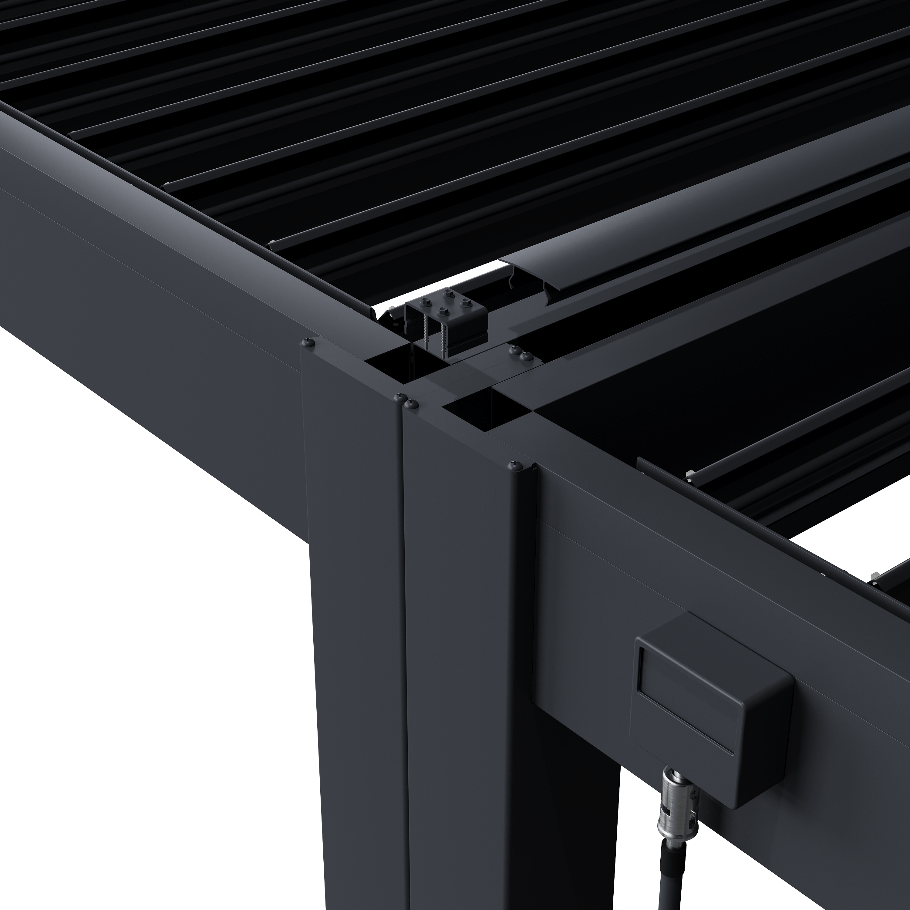 Orion verbindingsset - 300 cm -  Voor 3 meter zijkant - Wit