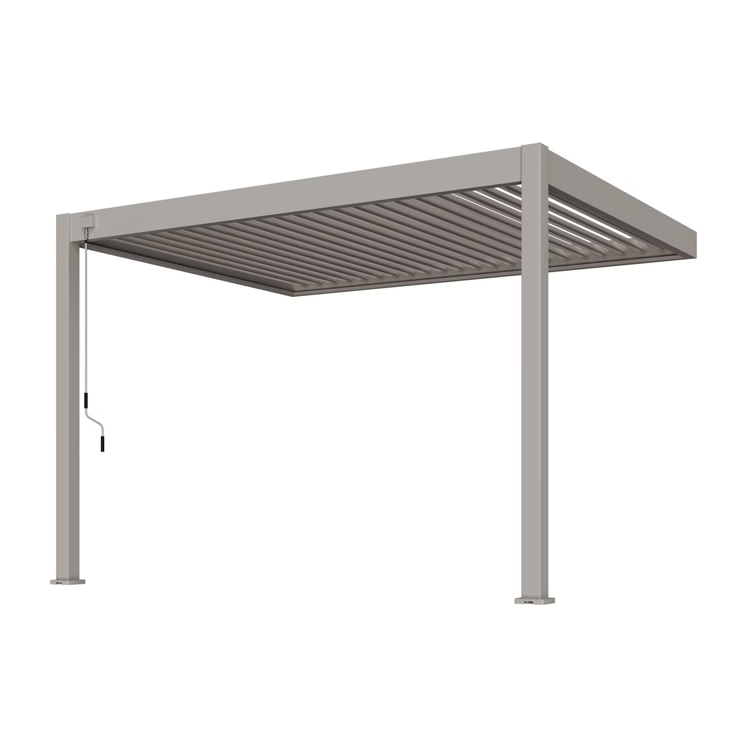 Orion Deluxe overkapping - Muurbevestiging - 300x360 cm - Kiezelgrijs