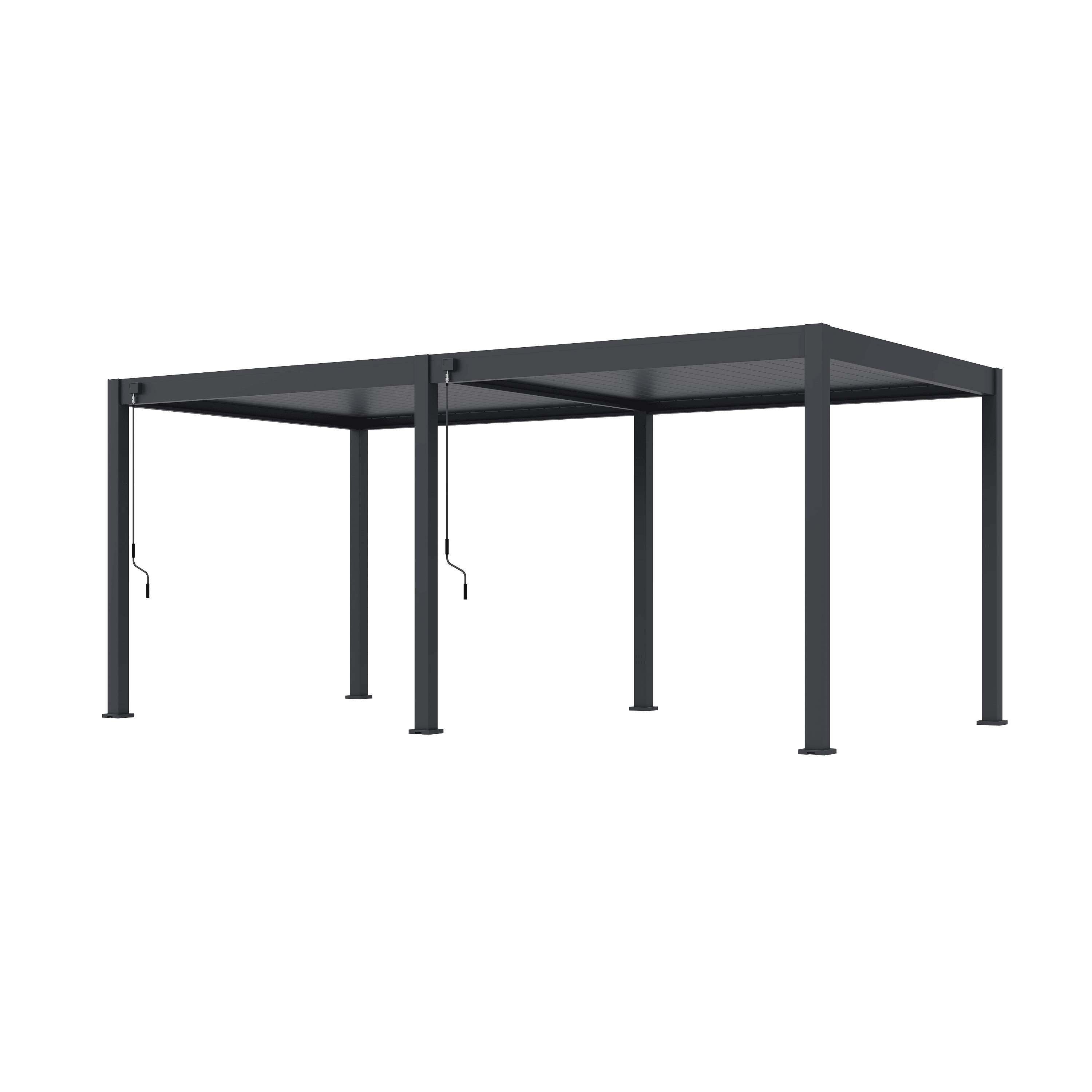 Orion Deluxe overkapping - 300x600 cm - Antraciet