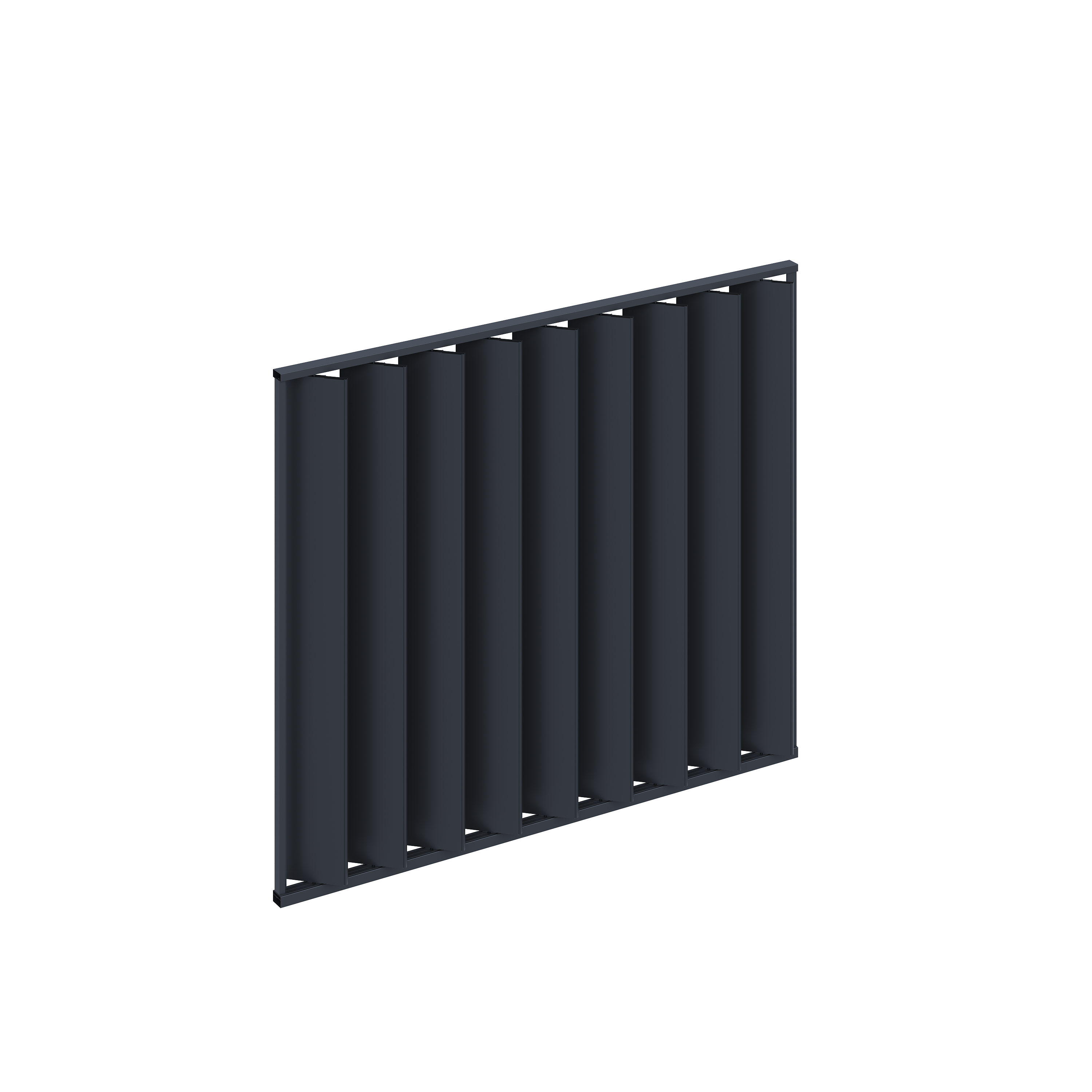 Orion shutterwand - Kantelbaar - Verticaal - Voor 3 meter zijkant - Antraciet