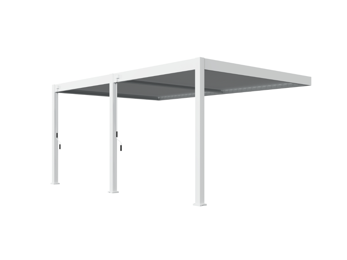 Orion Deluxe overkapping - Muurbevestiging - 360x530 cm - Wit