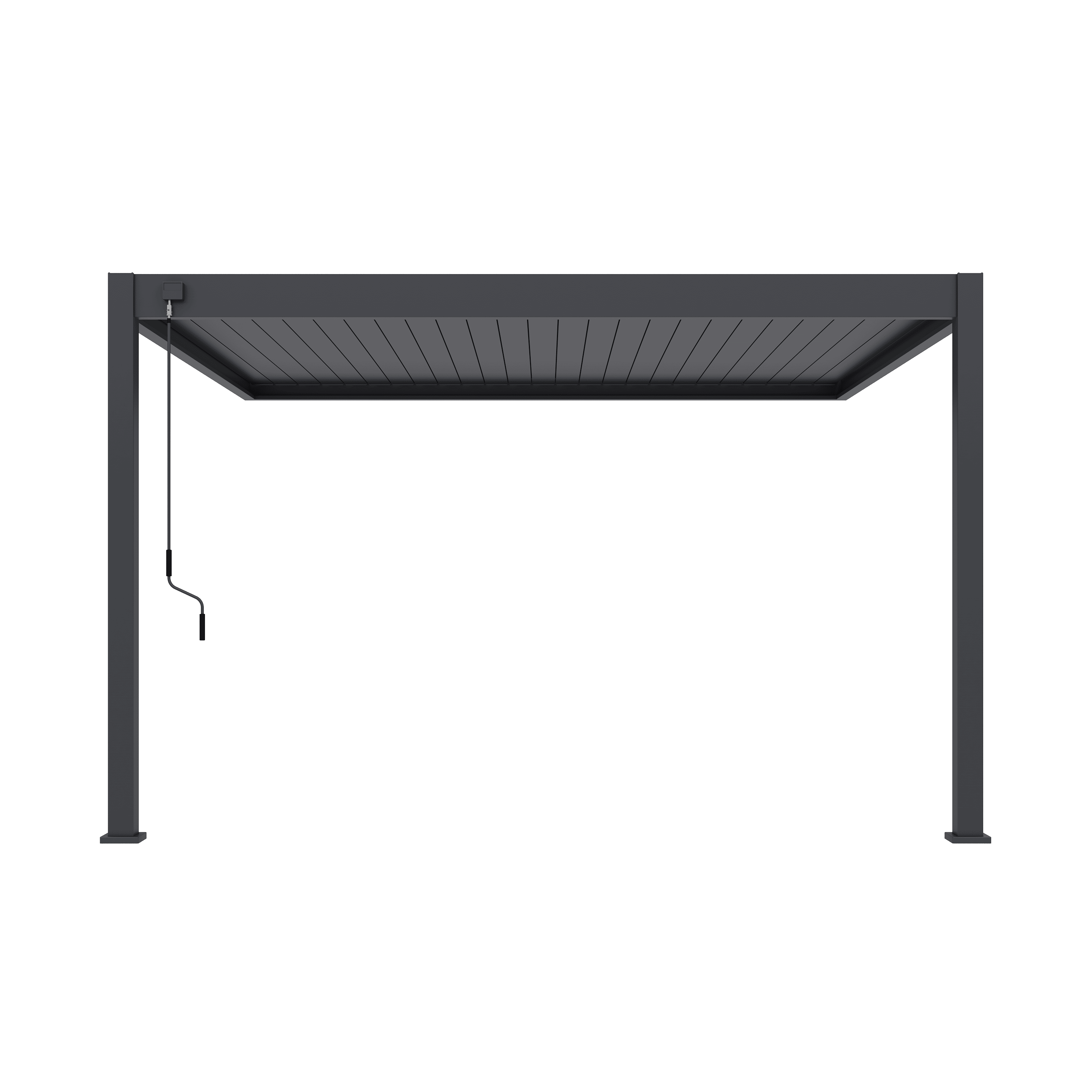 Orion Deluxe overkapping - Muurbevestiging - 360x400 cm - Antraciet